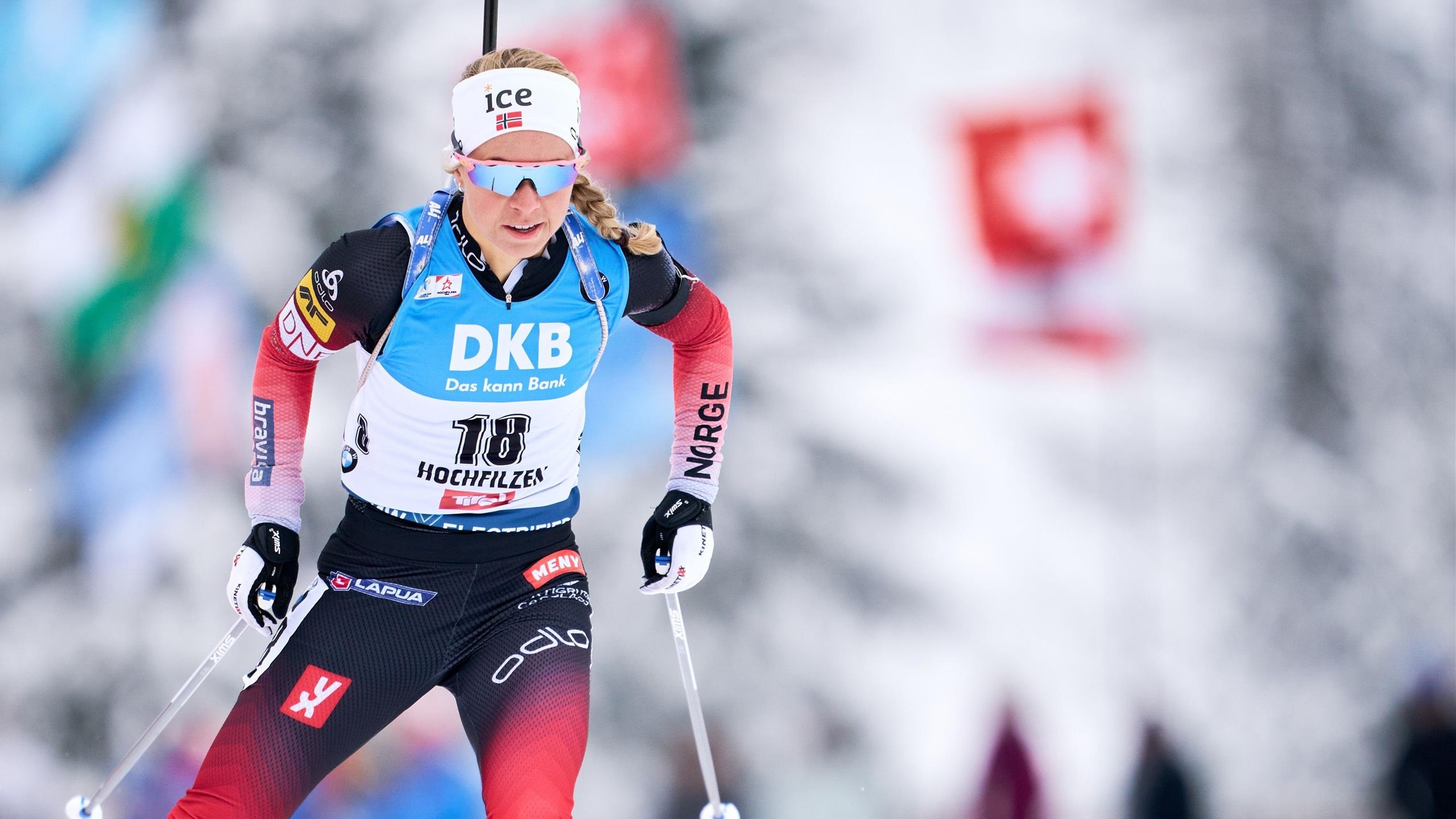 Hochfilzen 2019, Tiril Eckhoff Wallpaper, 2560x1440 HD Desktop