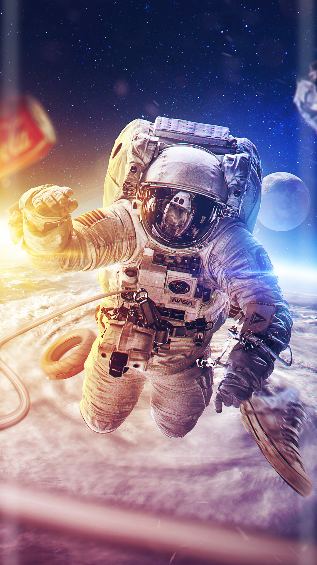 Astronaut wallpaper, Space exploration, 1080x1920 Full HD Phone