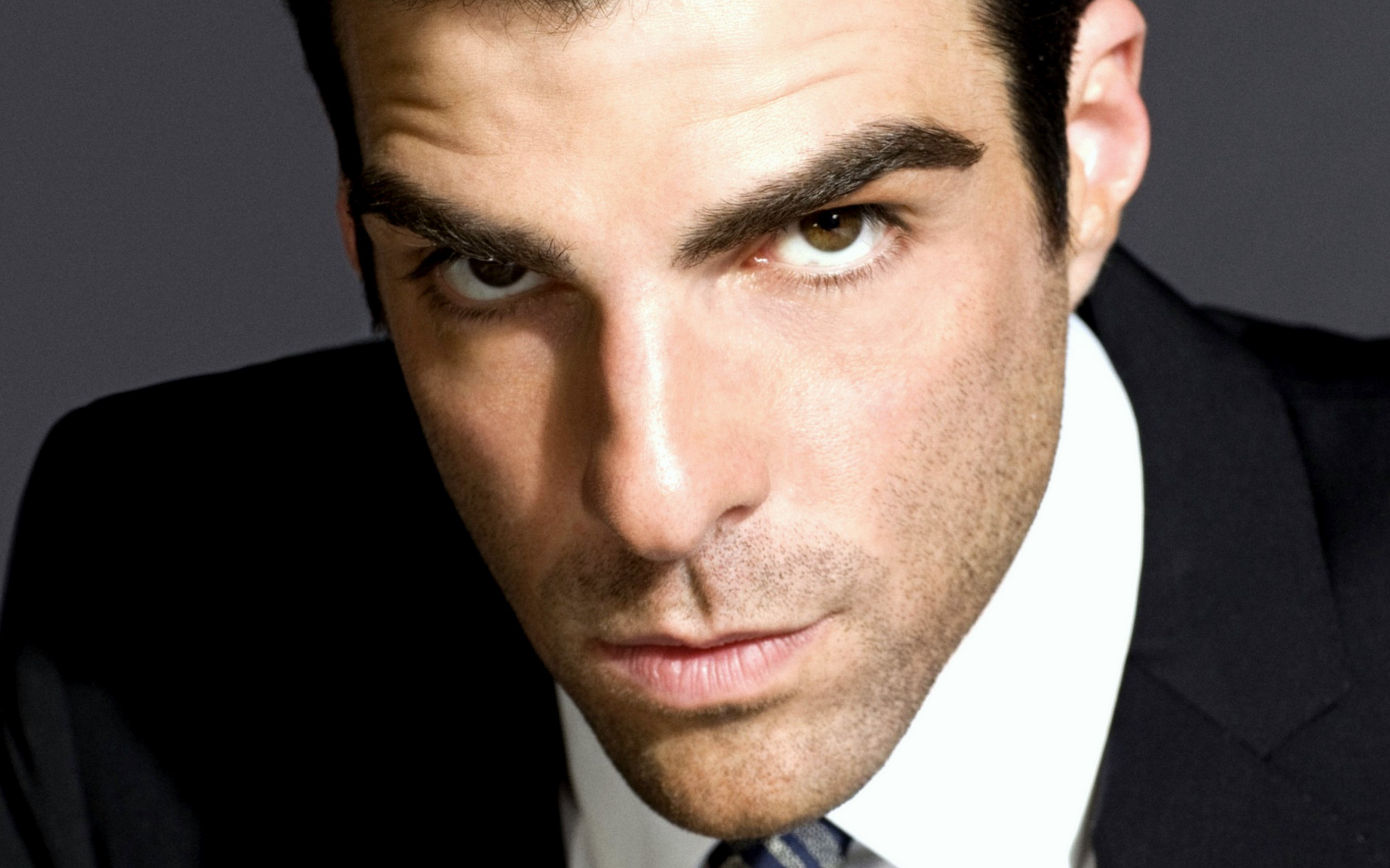 Zachary Quinto, Celebrity portrait, HD background, Image, 2560x1600 HD Desktop