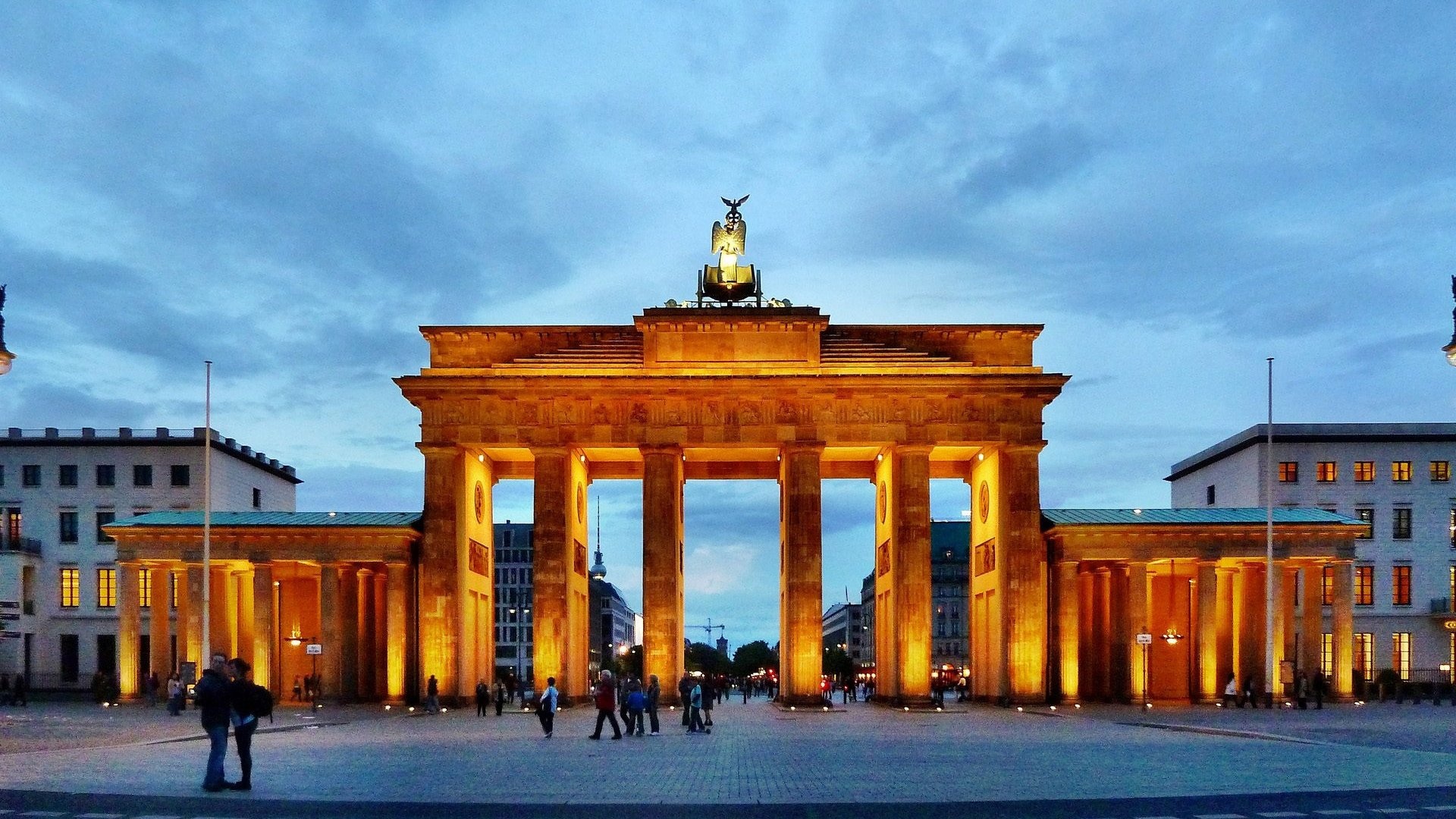 Brandenburg Gate, Free Download, Wallpaper, Stmednet, 1920x1080 Full HD Desktop