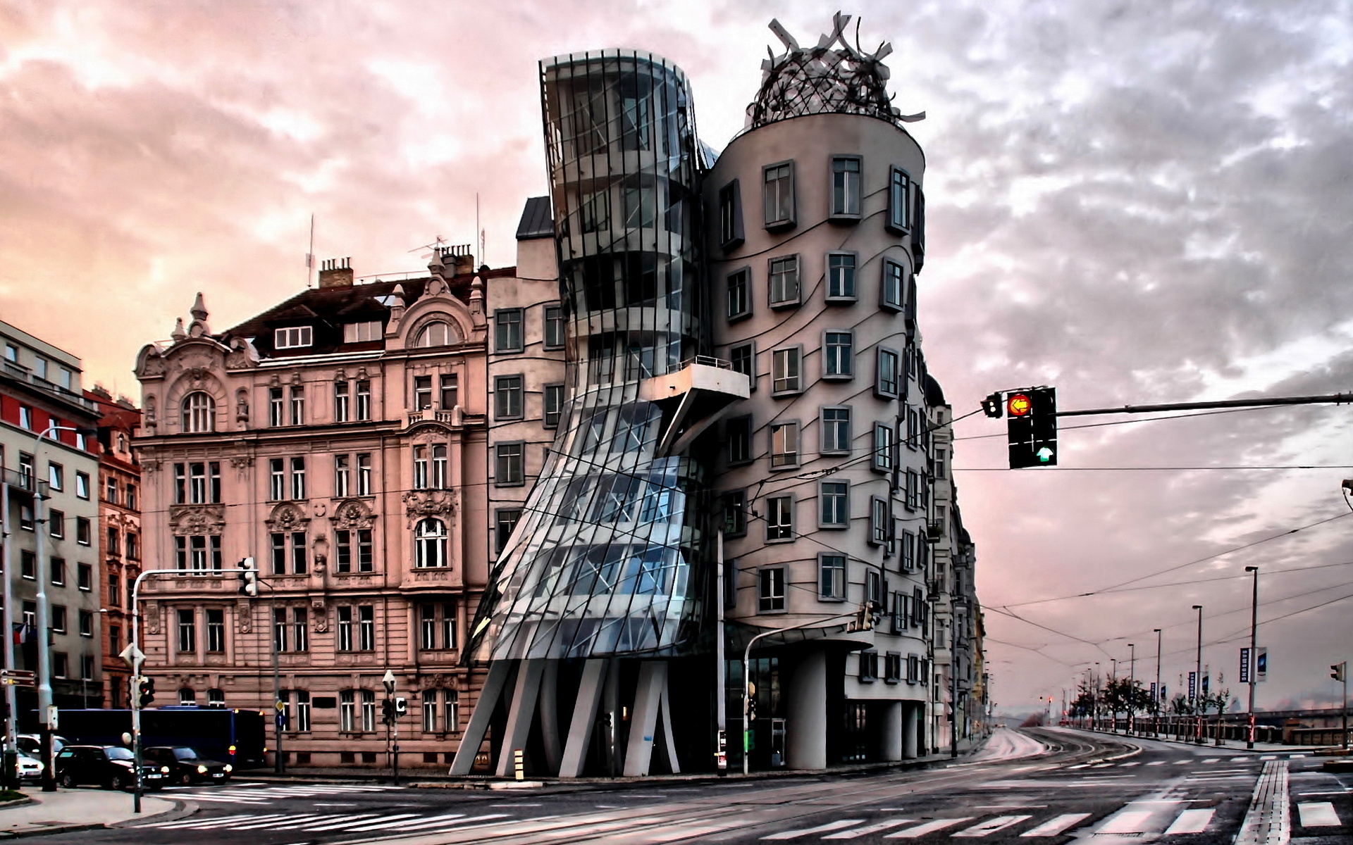 The Dancing House, Prague Wallpaper, 1920x1200 HD Desktop