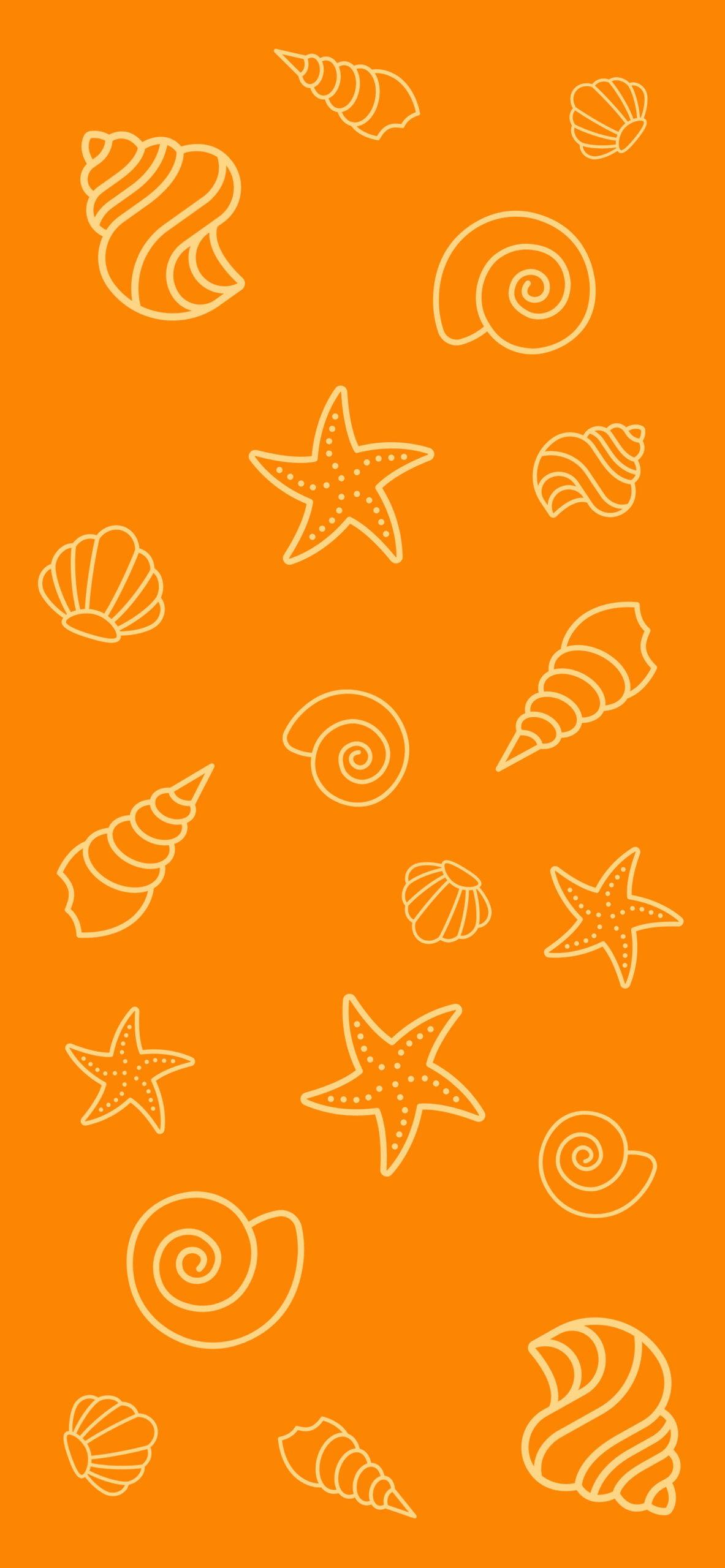 Seashells, Aesthetic Wallpaper, 1190x2560 HD Phone