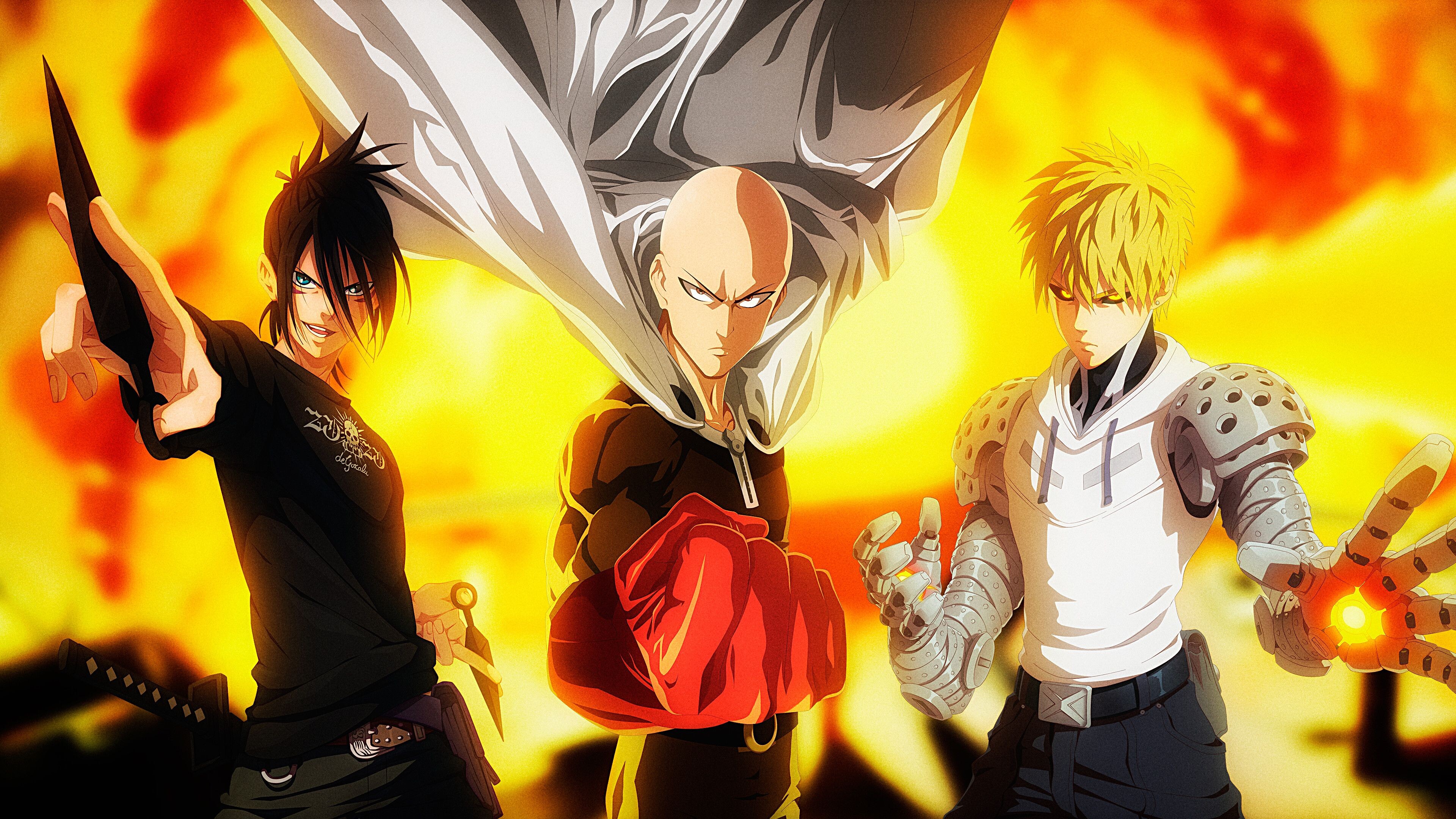 Genos, Saitama, Top free backgrounds, 3840x2160 4K Desktop