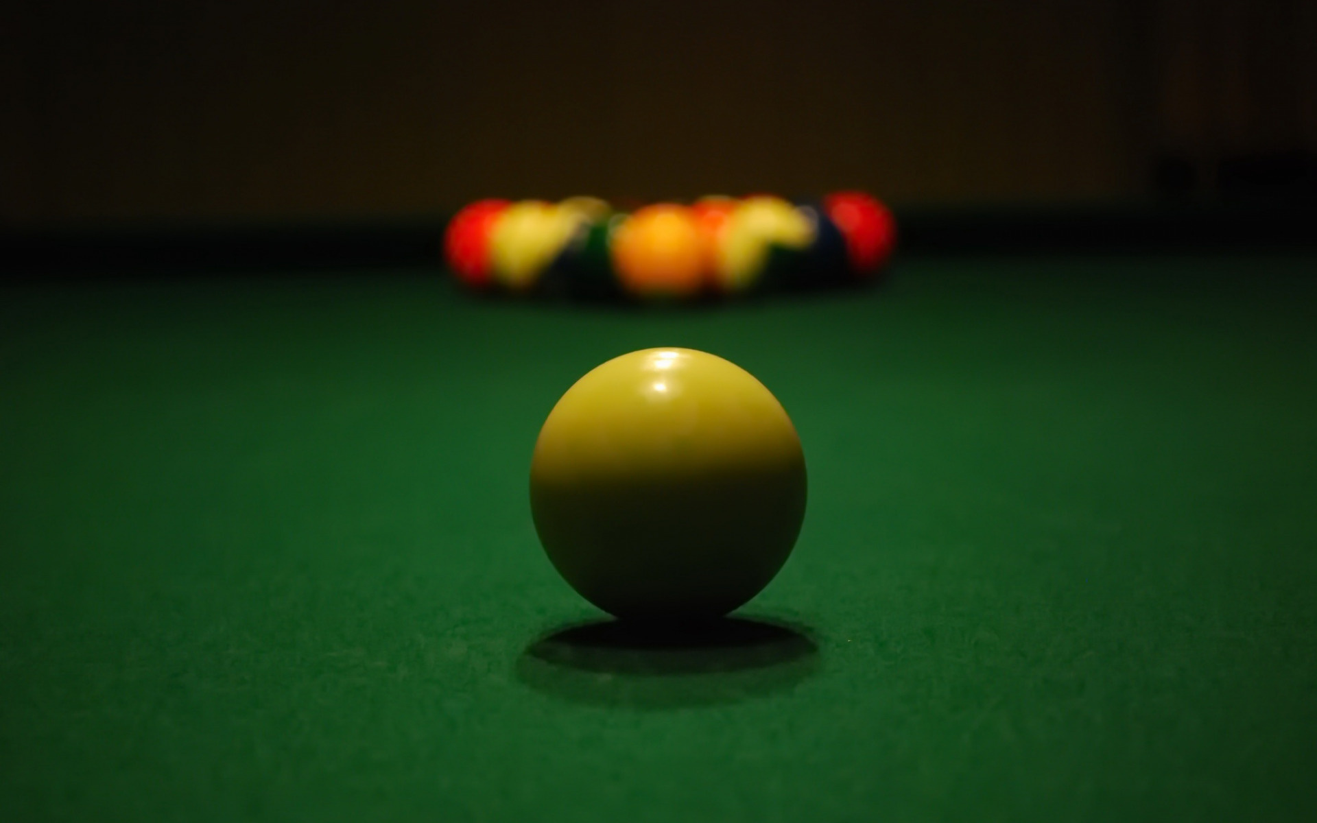 Billiards Sports, Snooker billiards, Yellow ball, Pool table, 1920x1200 HD Desktop