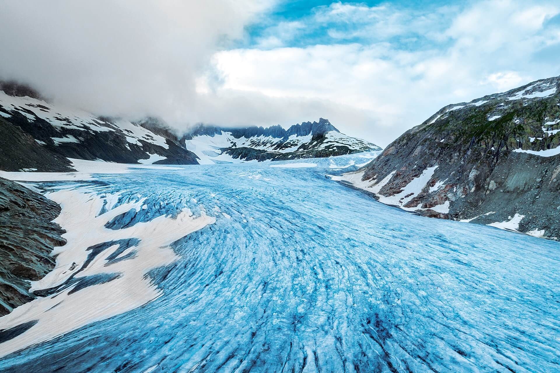 Rhone Glacier, December, Winter, Snow, 1920x1280 HD Desktop