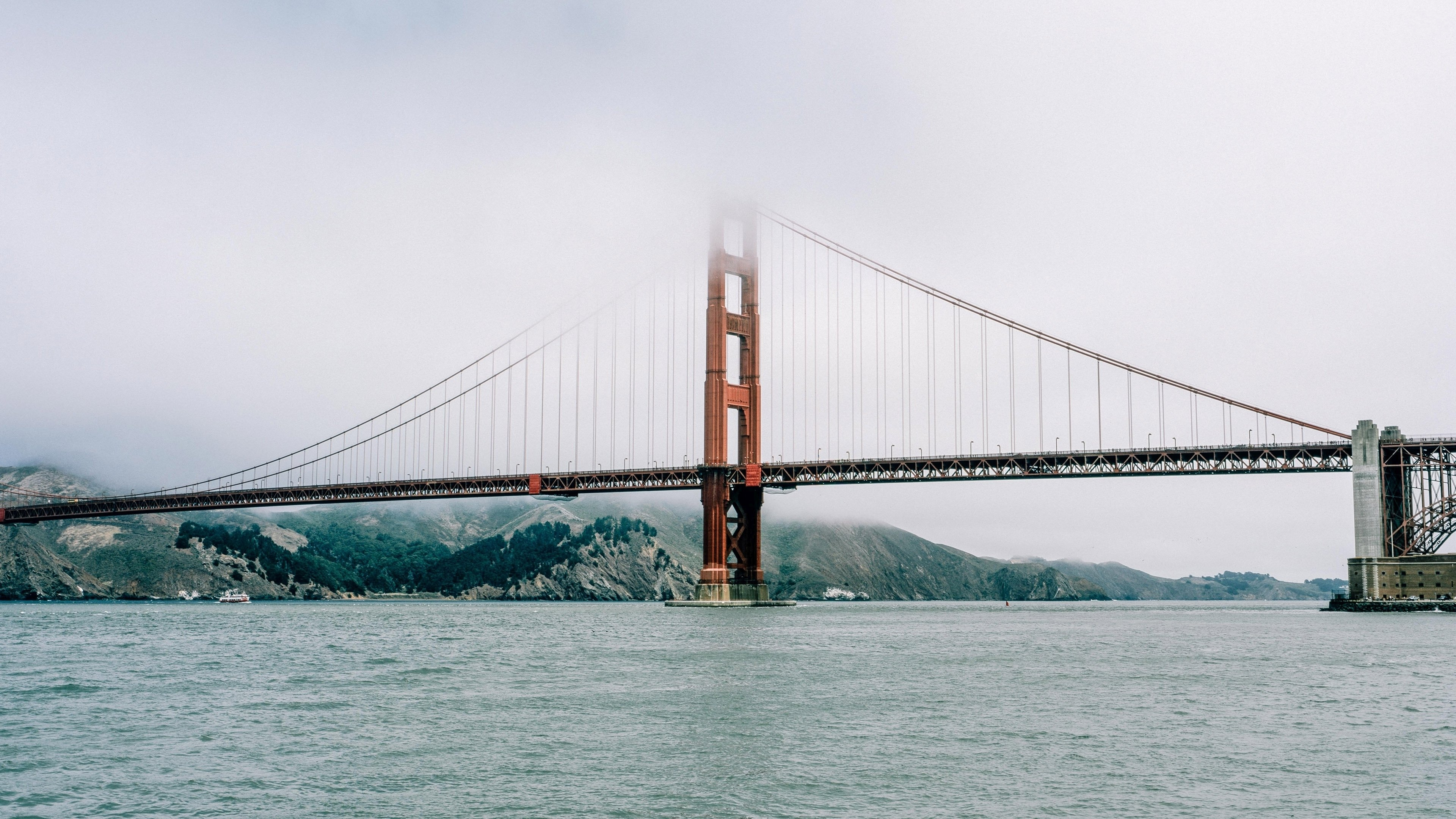 Golden Gate Bridge, USA travel, Sunset view, San Francisco wallpaper, 3840x2160 4K Desktop