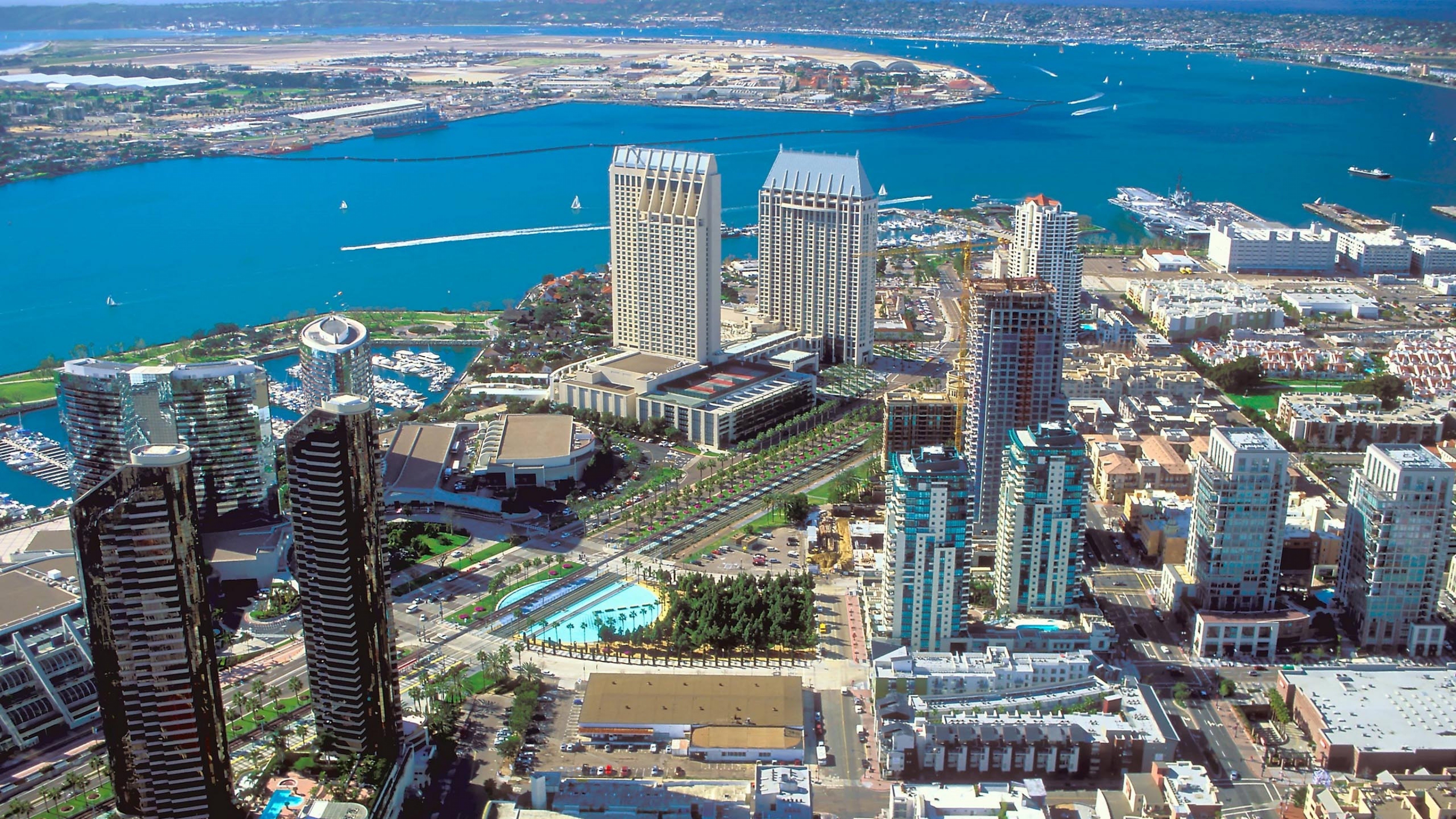 San Diego City, Widescreen wallpaper, Urban charm, Stunning architecture, 3840x2160 4K Desktop