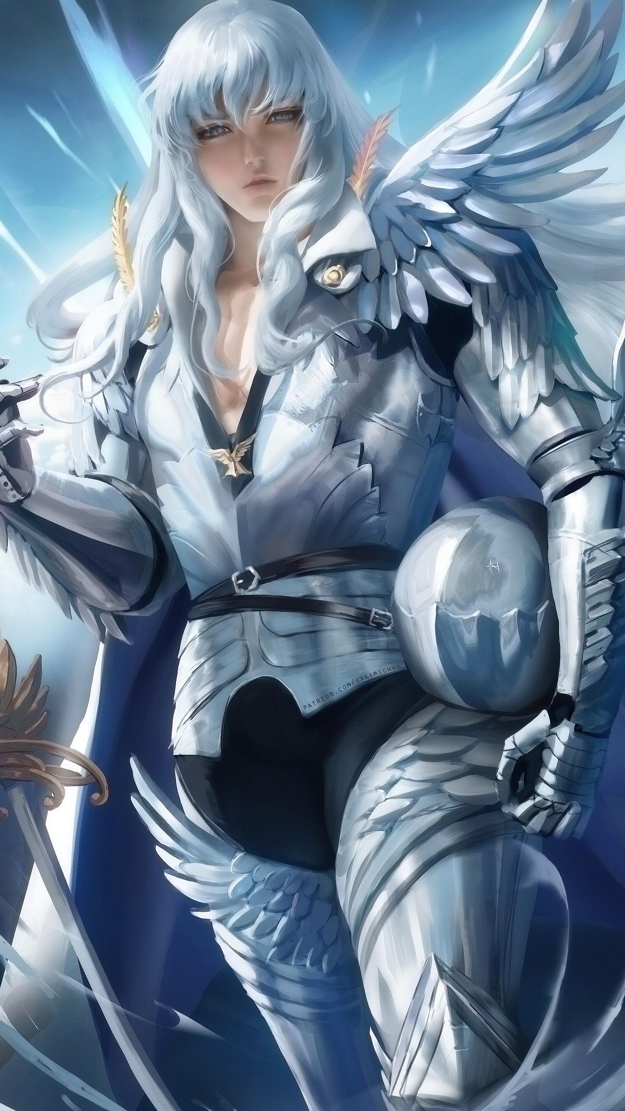 Berserk (Anime), Griffith, Top free wallpapers, 2160x3840 4K Phone