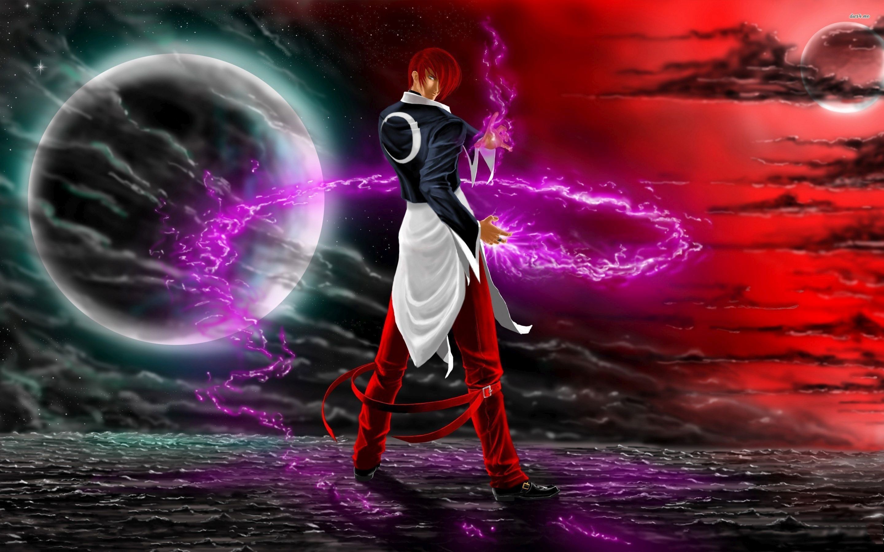 Iori Yagami HD wallpaper, Posted by Ryan Walker, High-definition image, Gaming art, 2880x1800 HD Desktop