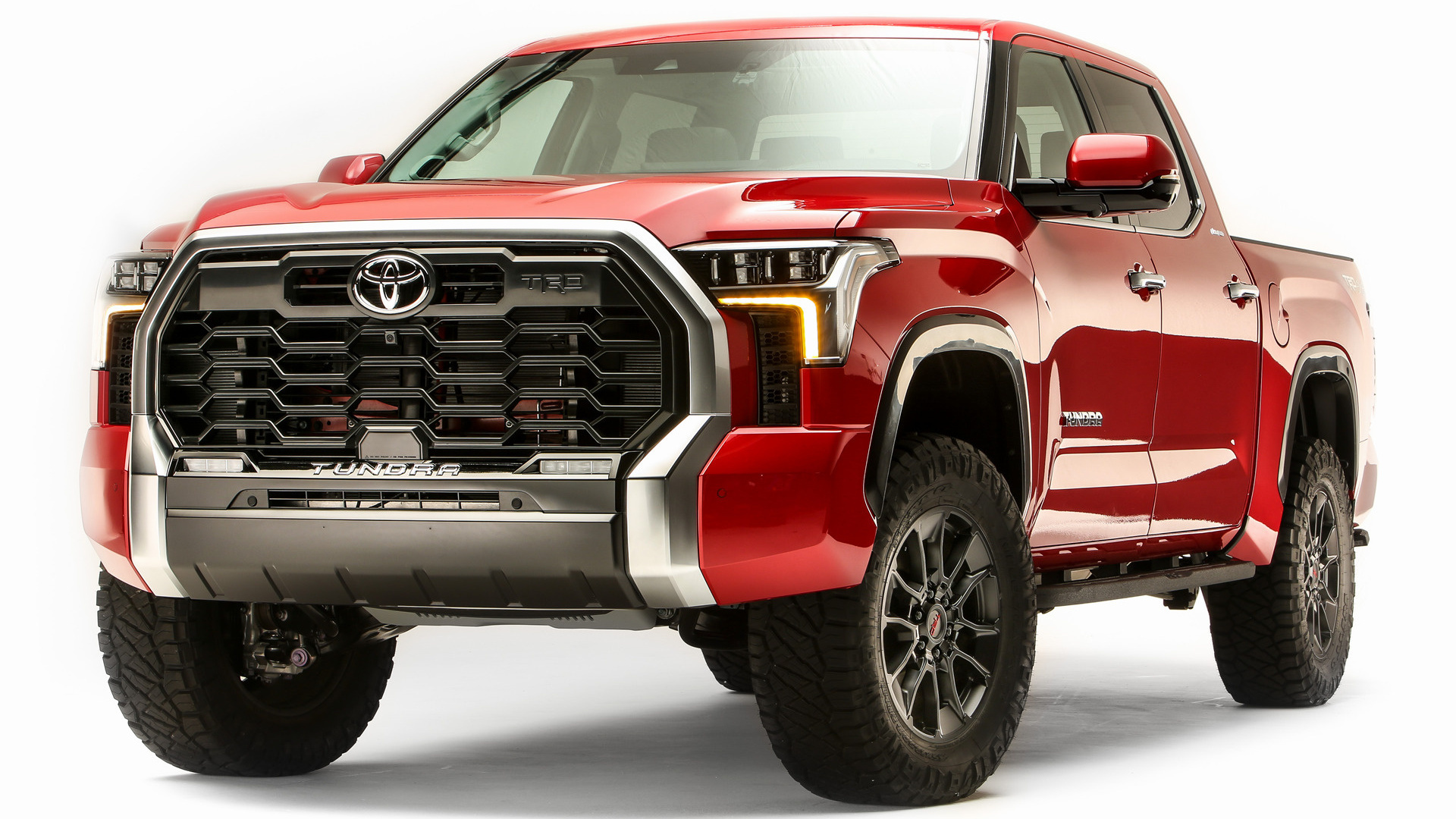 Toyota Tundra, Lifted and accessorized, Custom modifications, Enhanced look, 1920x1080 Full HD Desktop