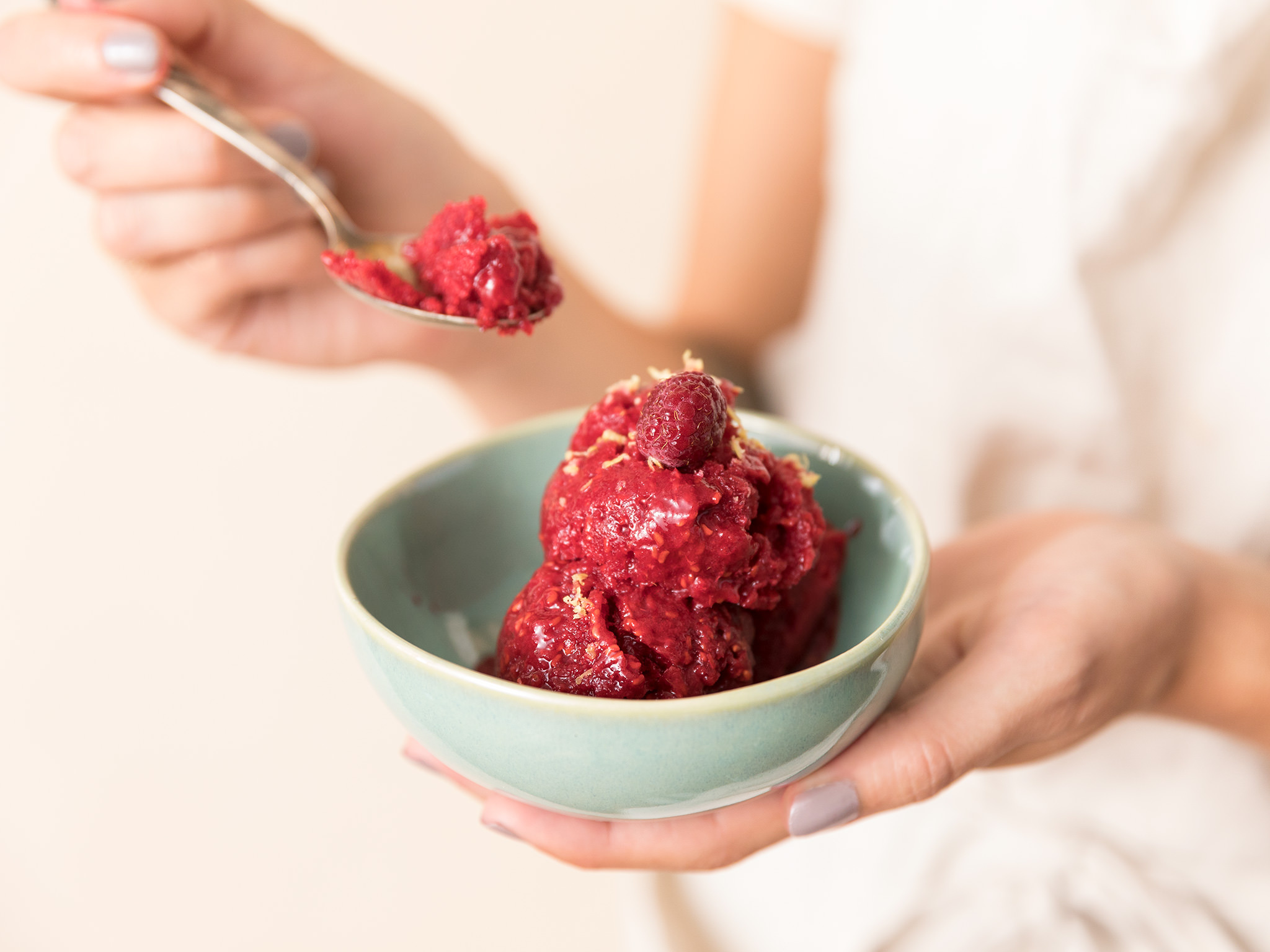 3-ingredient raspberry sorbet, Kitchen Stories recipe, Sweet and tangy, Easy delight, 2050x1540 HD Desktop