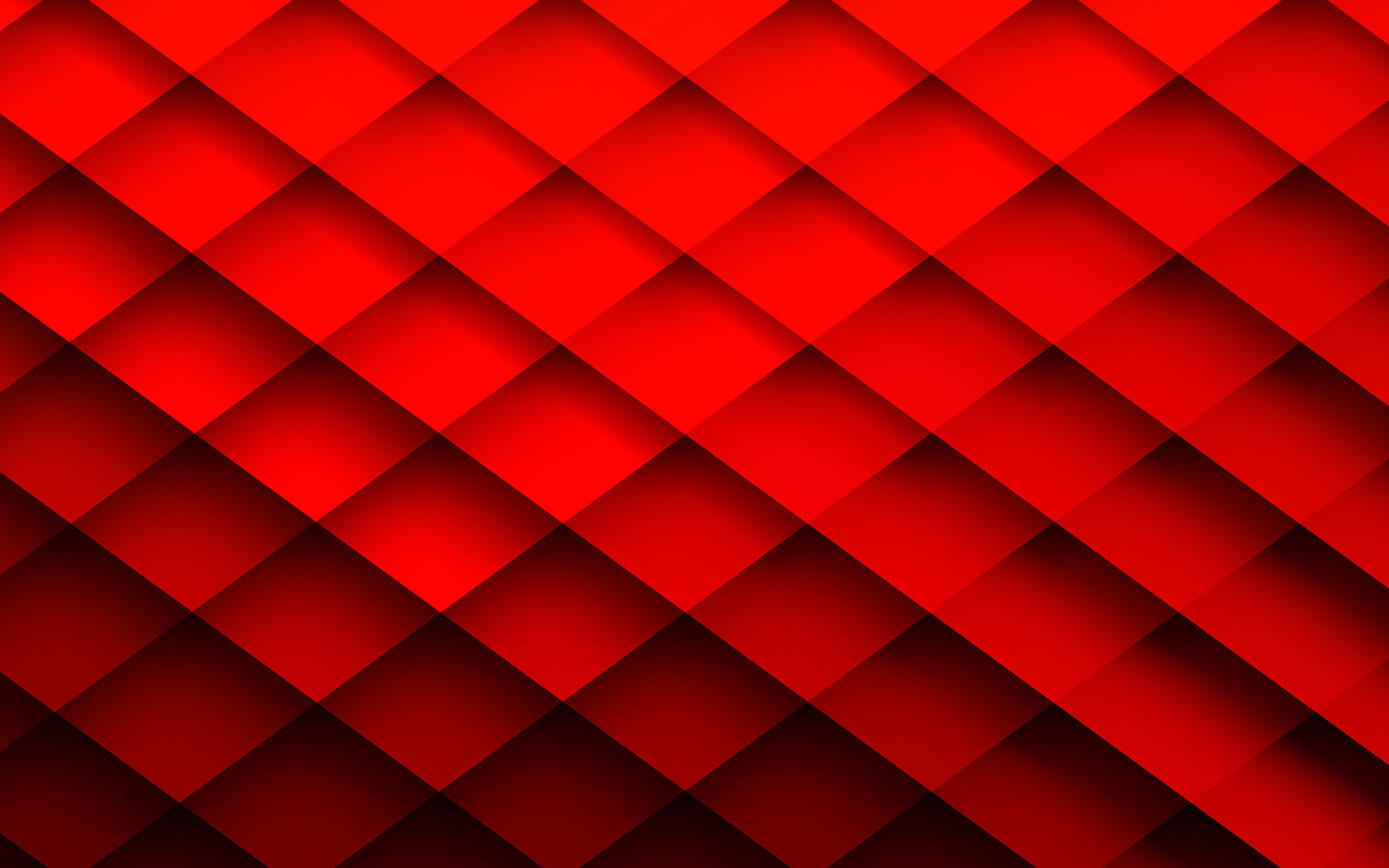 3D Square, Red Checked Wallpaper, 2880x1800 HD Desktop