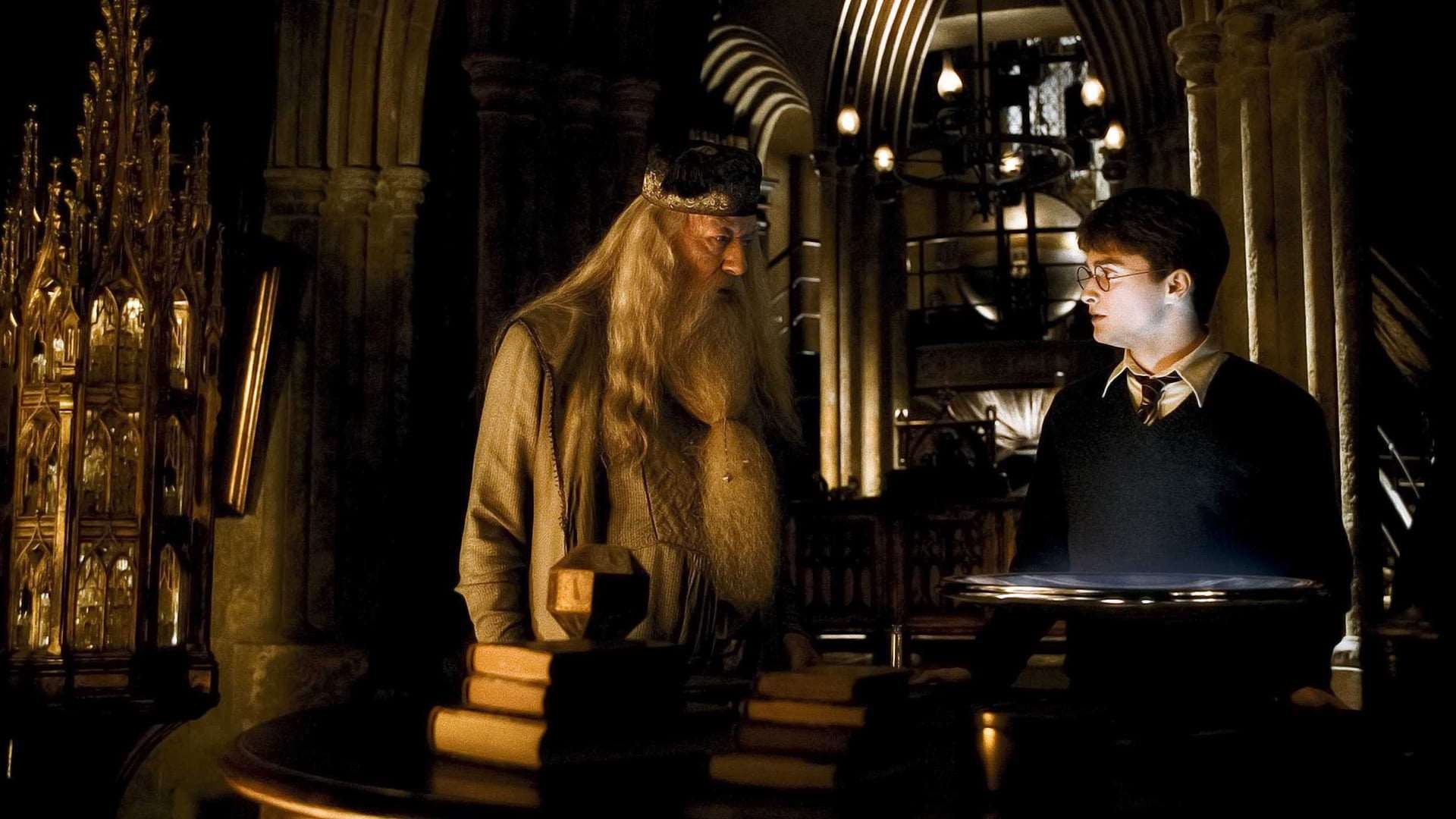 Dumbledore, Michael Gambon, Avada Kedavra, Movies, 1920x1080 Full HD Desktop