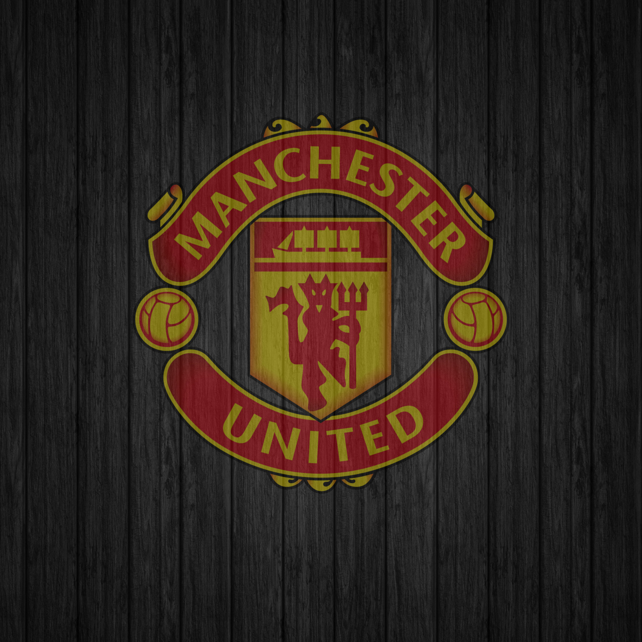 Manchester United FC logo, iPad Air, HD 4K wallpapers, 2050x2050 HD Phone