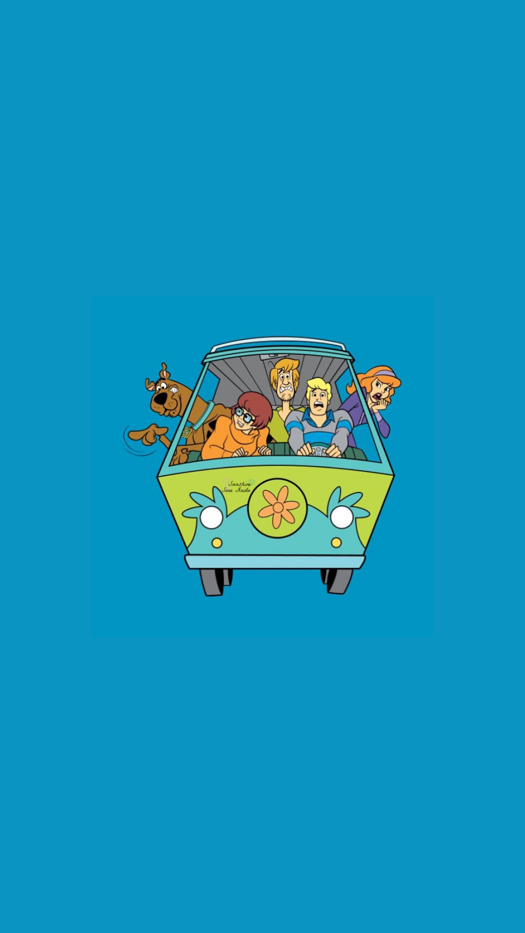 The Mystery Machine, Scooby-Doo, Fred Jones, Velma Dinkley, Shaggy Rogers, Full HD Phone wallpaper
