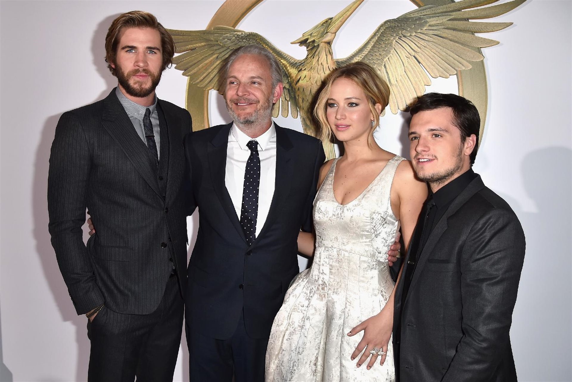 Premiere, Josh Hutcherson, Jennifer Lawrence, Liam Hemsworth, 1920x1290 HD Desktop