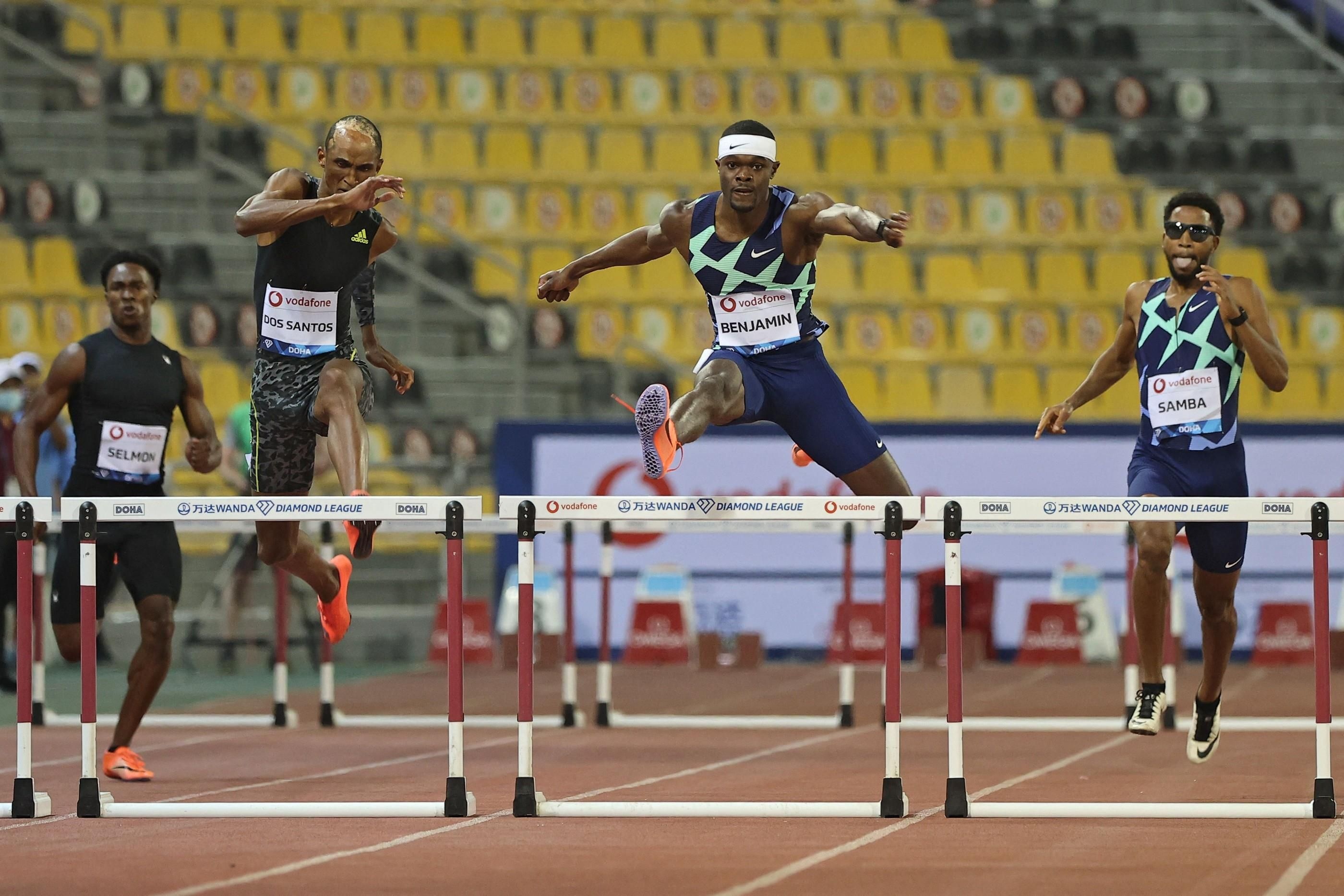 Rai Benjamin, Diamond league, Doha preview, 2800x1870 HD Desktop