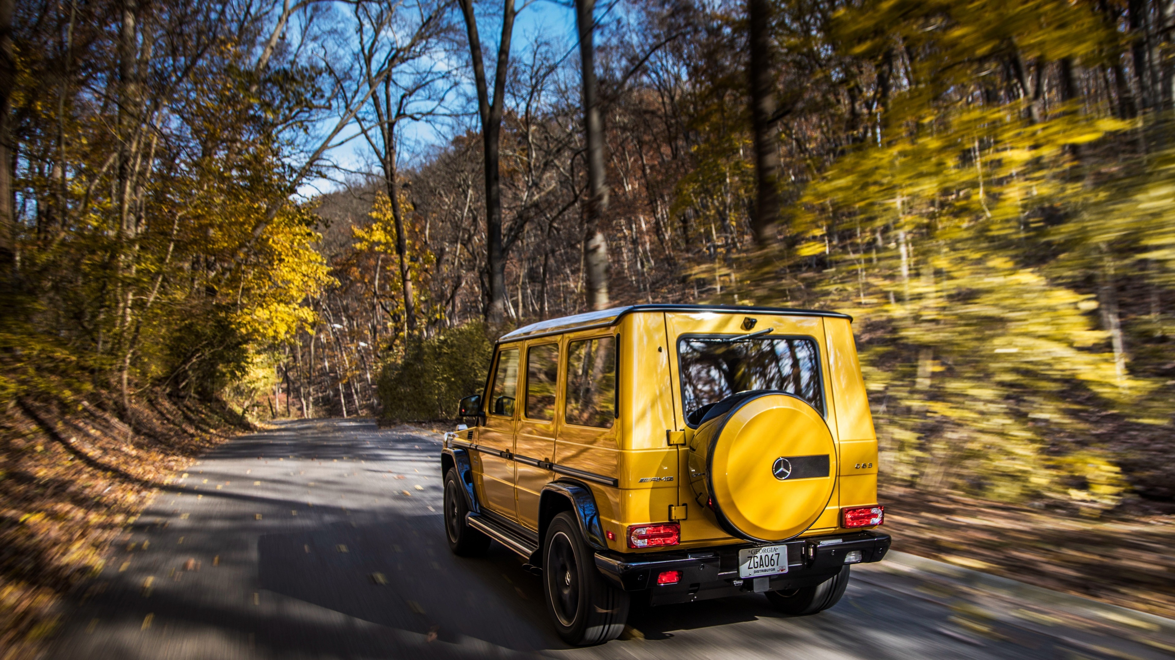 Autumn, Mercedes-Benz G-Class Wallpaper, 3840x2160 4K Desktop