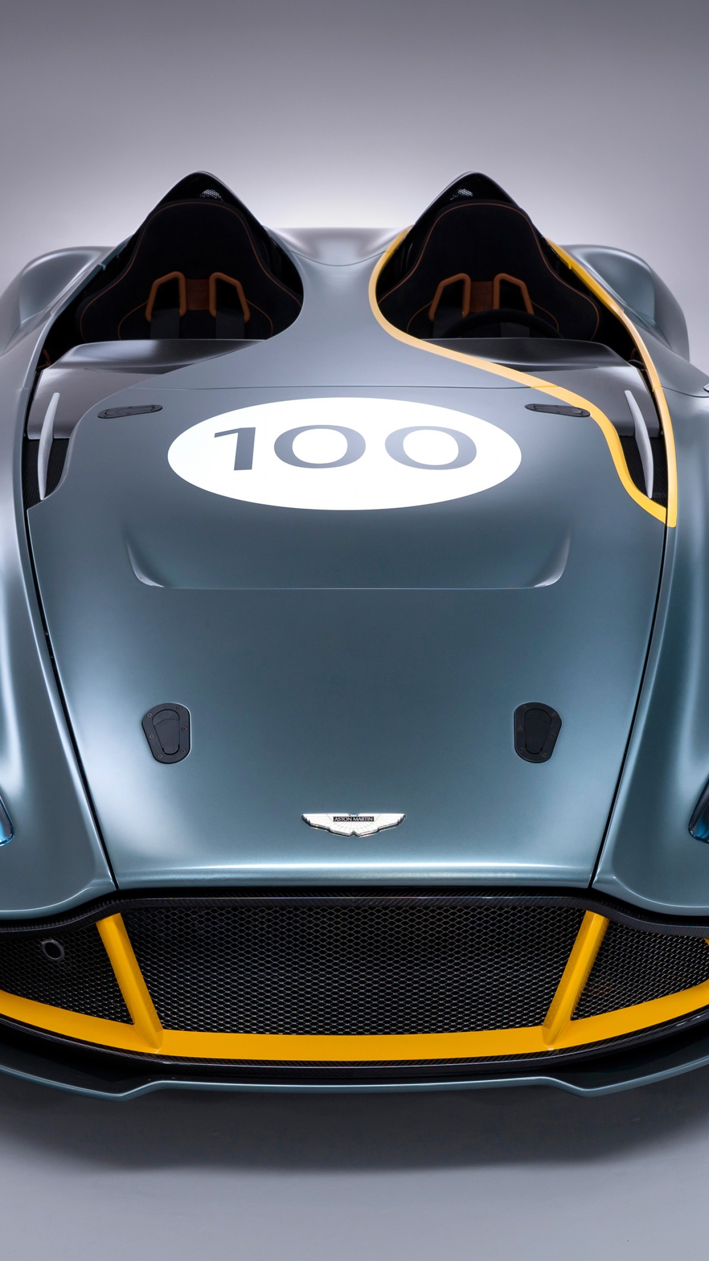 Aston Martin Speedster, CC100 Speedster concept, Anniversary, Custom front, 1440x2560 HD Phone