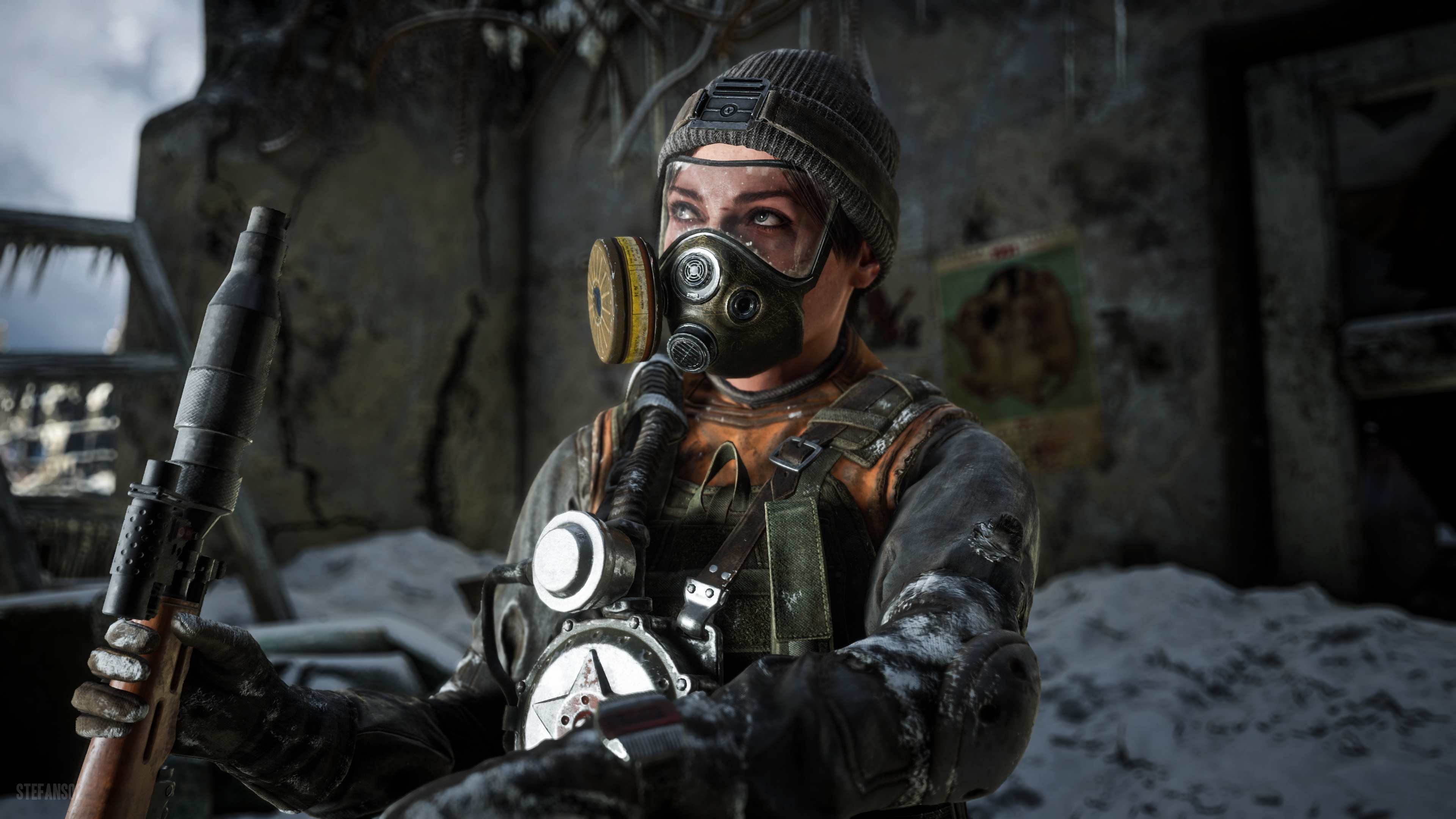 Anna Miller, Metro Exodus Wallpaper, 3840x2160 4K Desktop