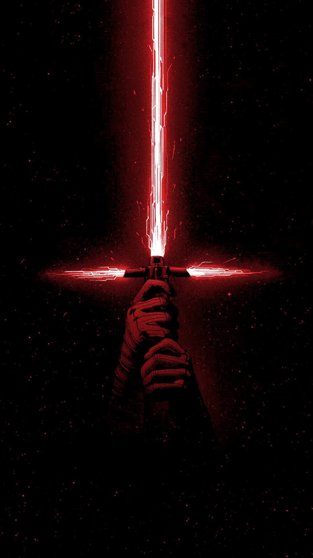 The Last Jedi, Star Wars Drawings, Background, 1080x1920 Full HD Phone