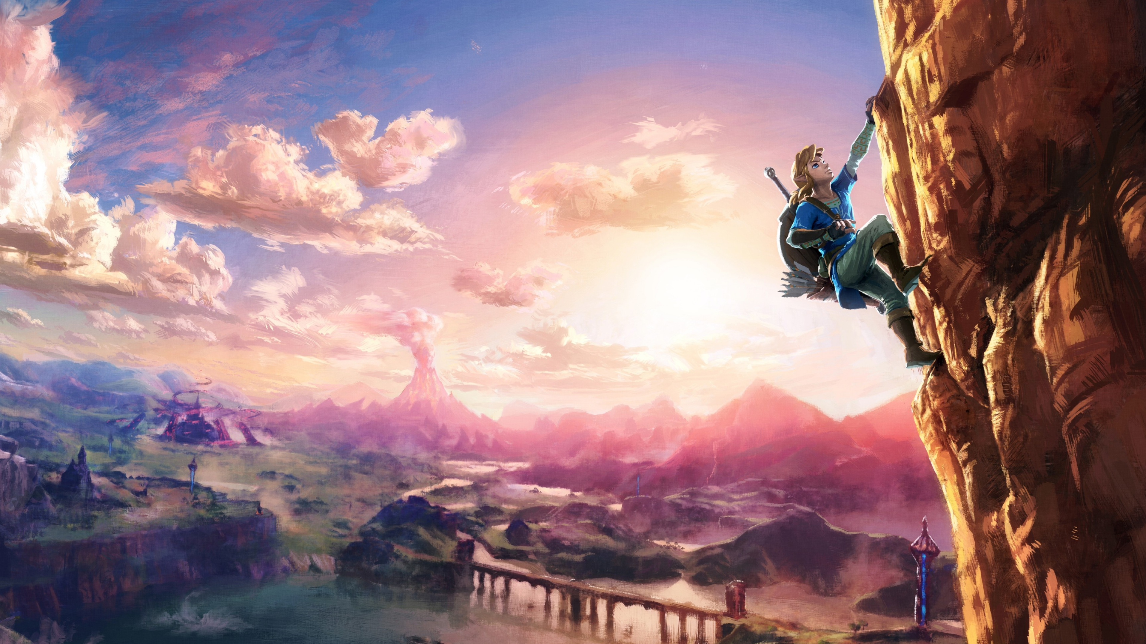 The Legend of Zelda game, 4K HD wallpapers, Gaming masterpiece, Epic adventure, Hero's quest, 3840x2160 4K Desktop