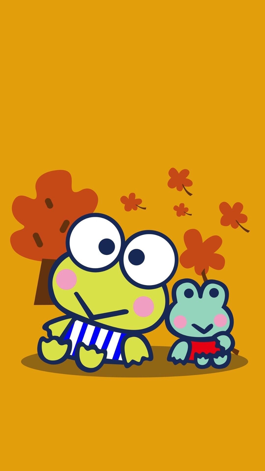 Keroppi, Hello Kitty Fall Wallpaper, 1080x1920 Full HD Phone