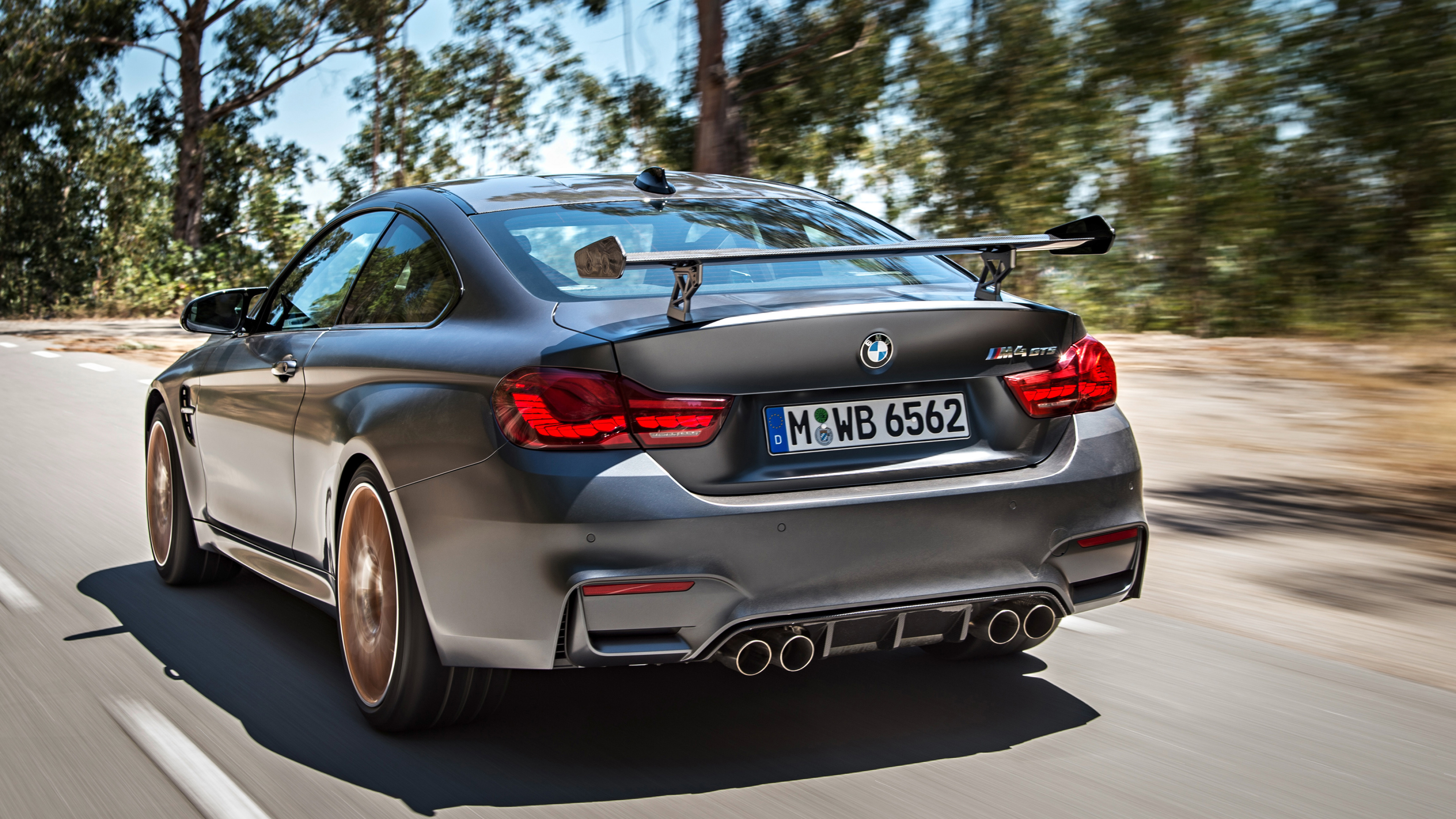 M4 GTS Back View, BMW M4 Wallpaper, 3840x2160 4K Desktop