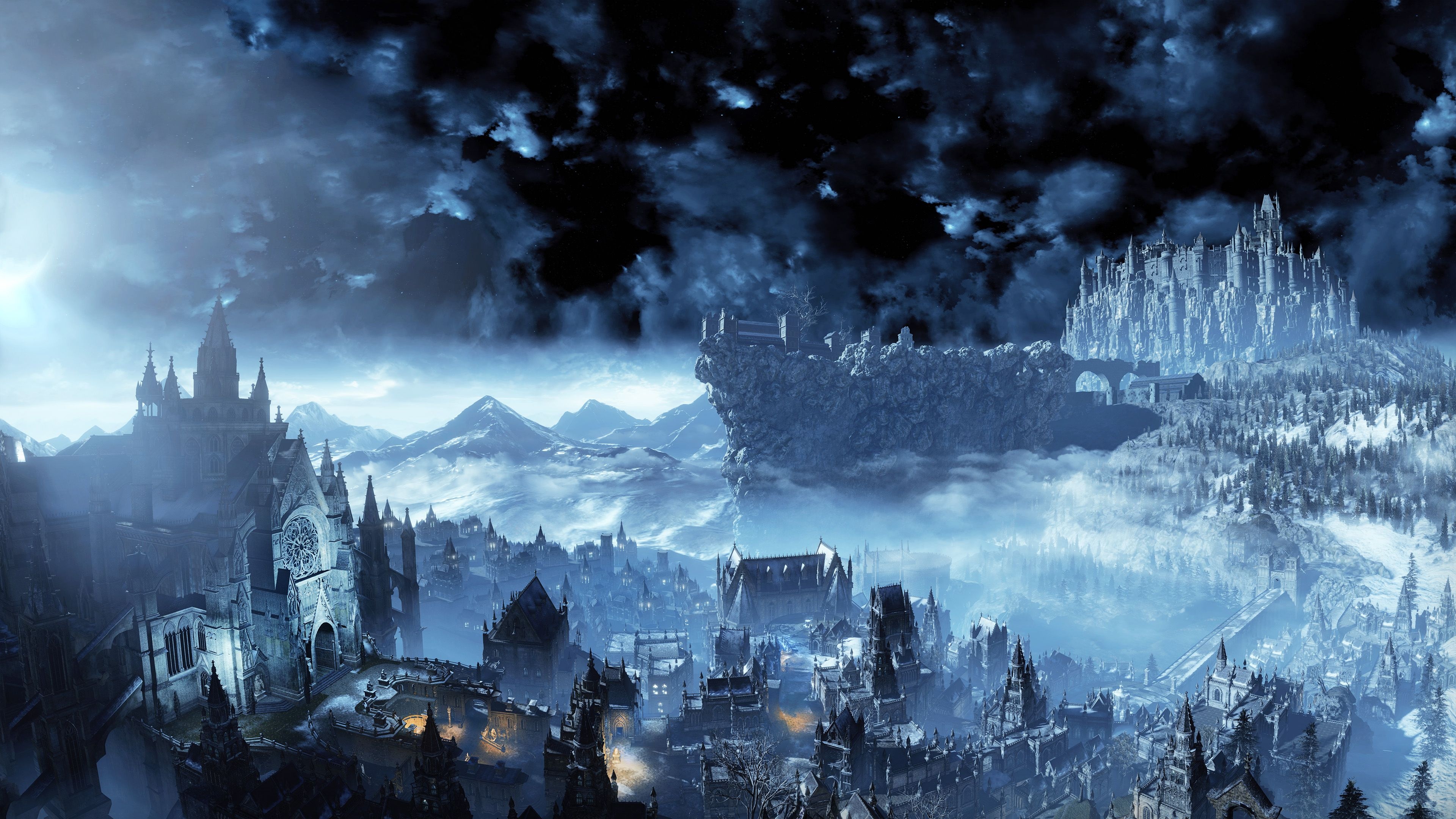 Irithyll of the Boreal Valley, Anor Londo, Dark Souls III, 4K Desktop wallpaper