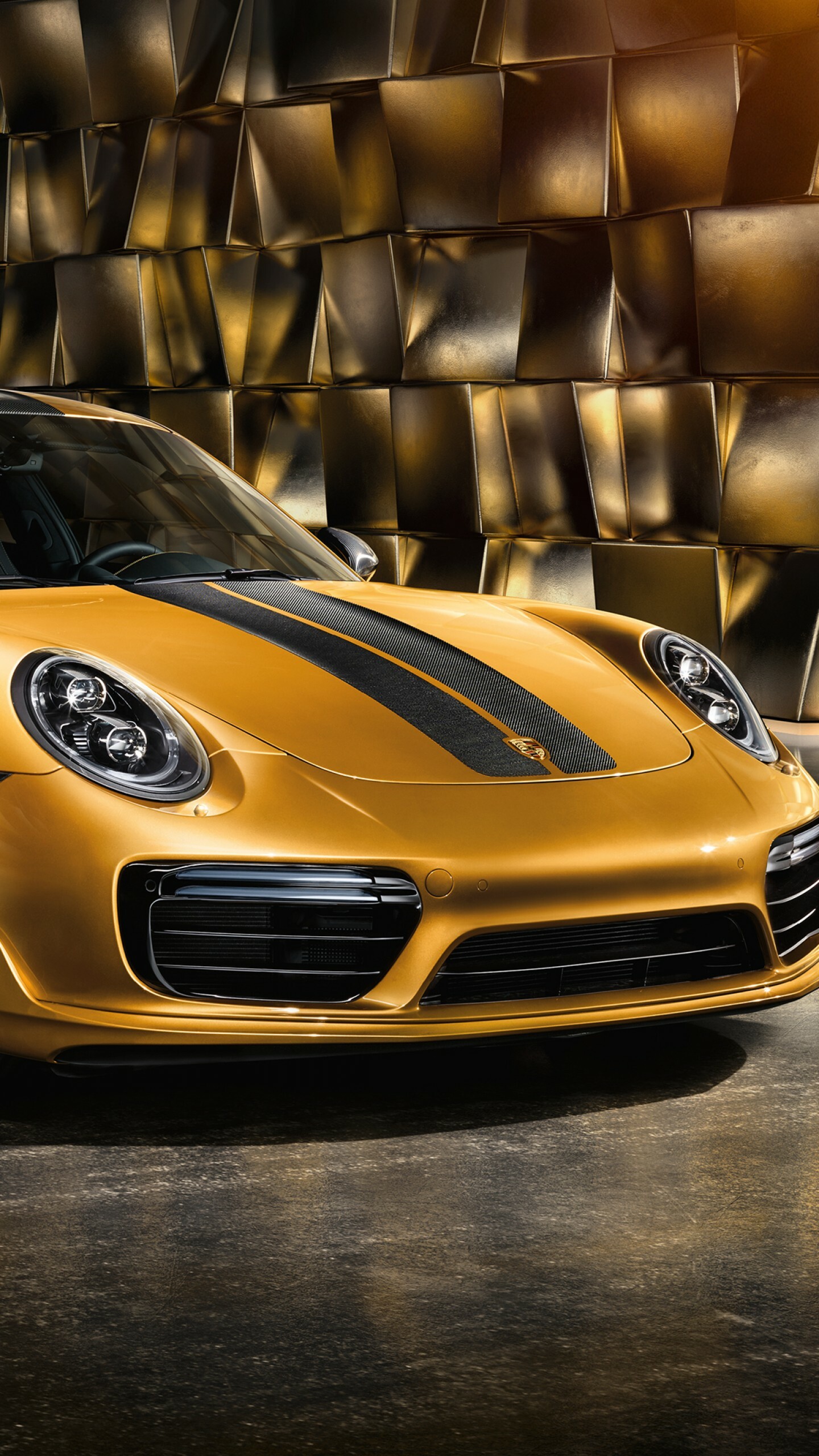 Porsche 911 Turbo S, Striking wallpaper, Luxury sports car, Exhilarating power, 1440x2560 HD Phone