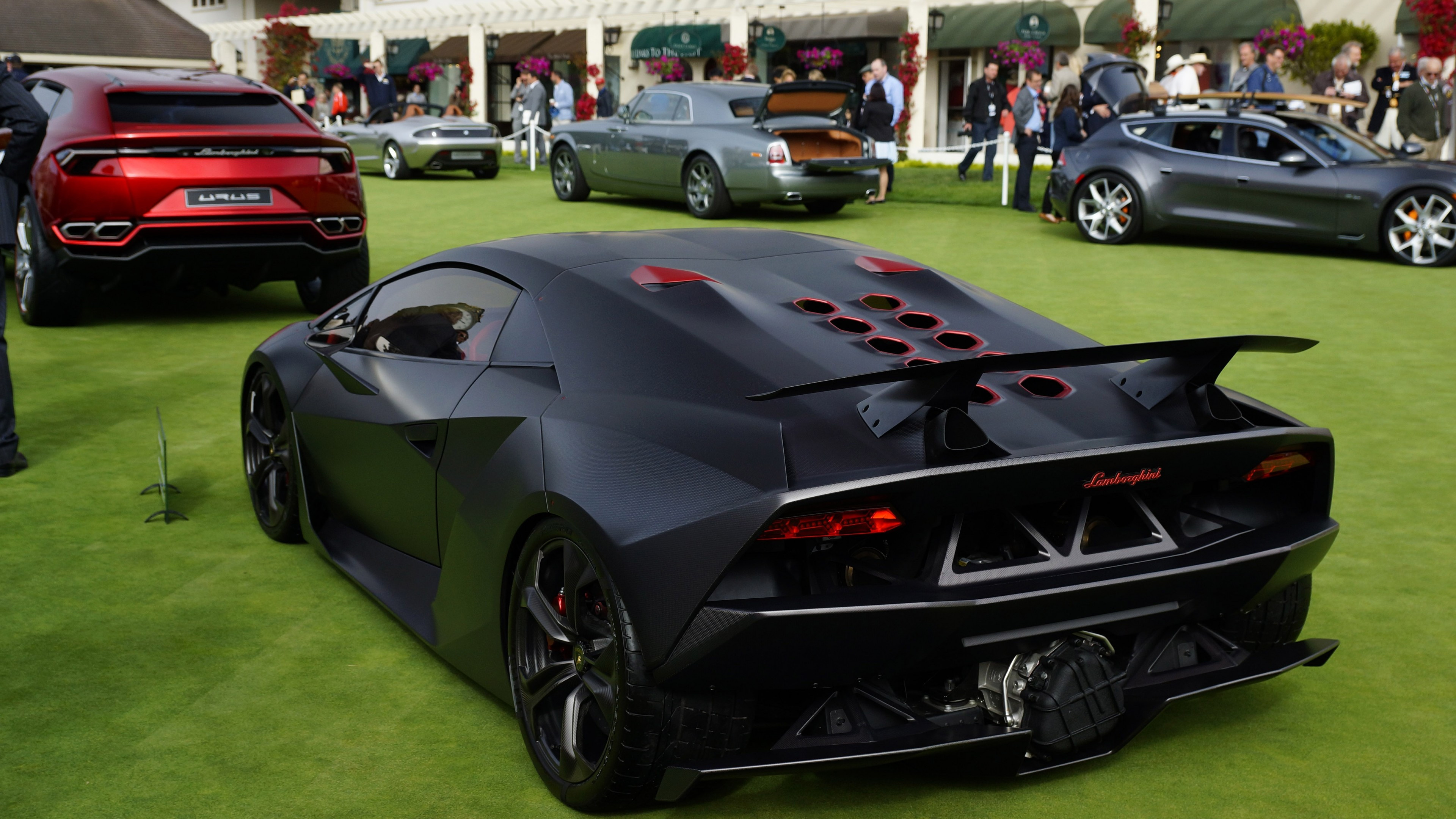 Exhibition, Lamborghini Sesto Elemento Wallpaper, 3840x2160 4K Desktop