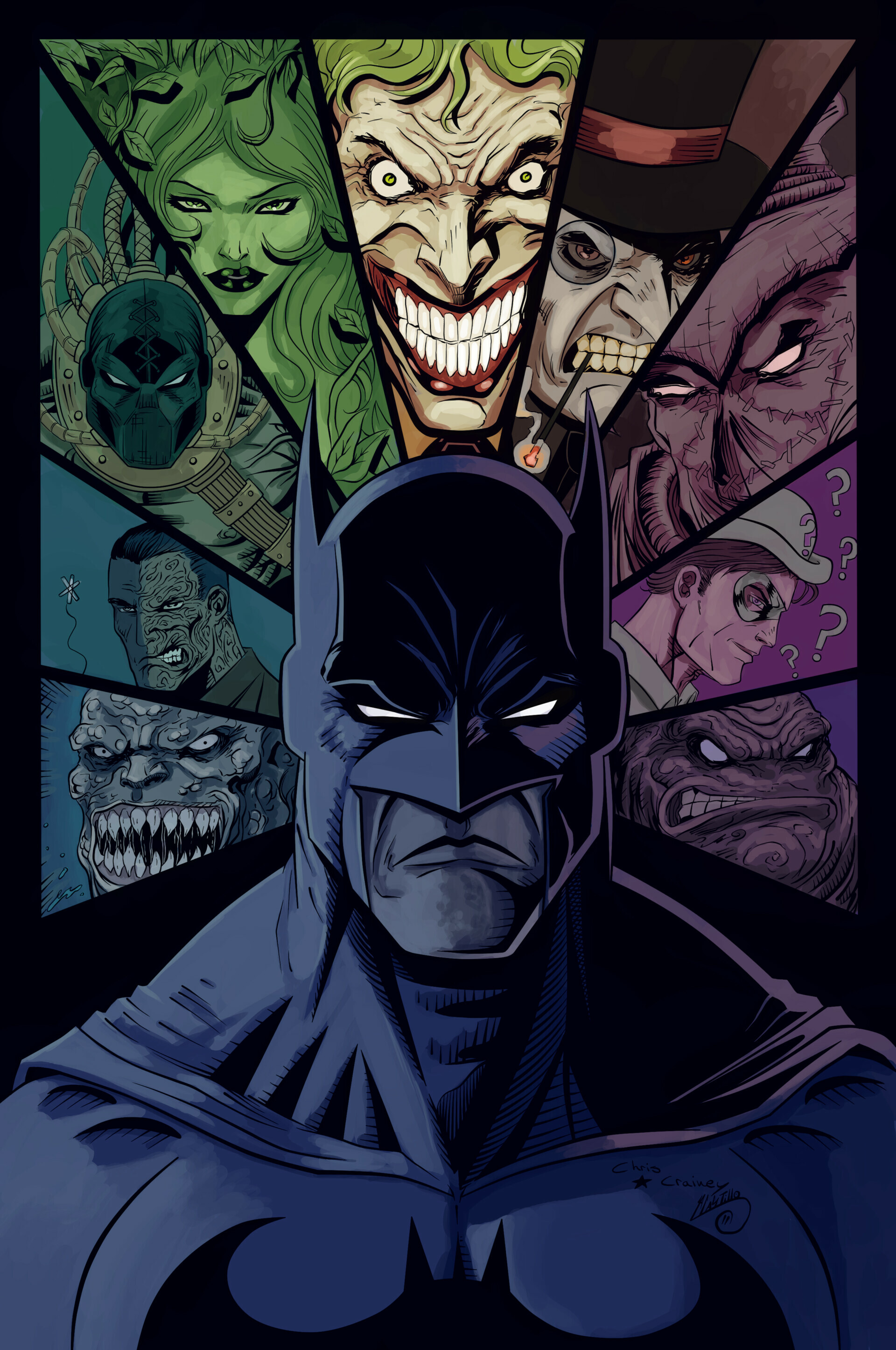 Batman, DC Villains Wallpaper, 1920x2900 HD Phone