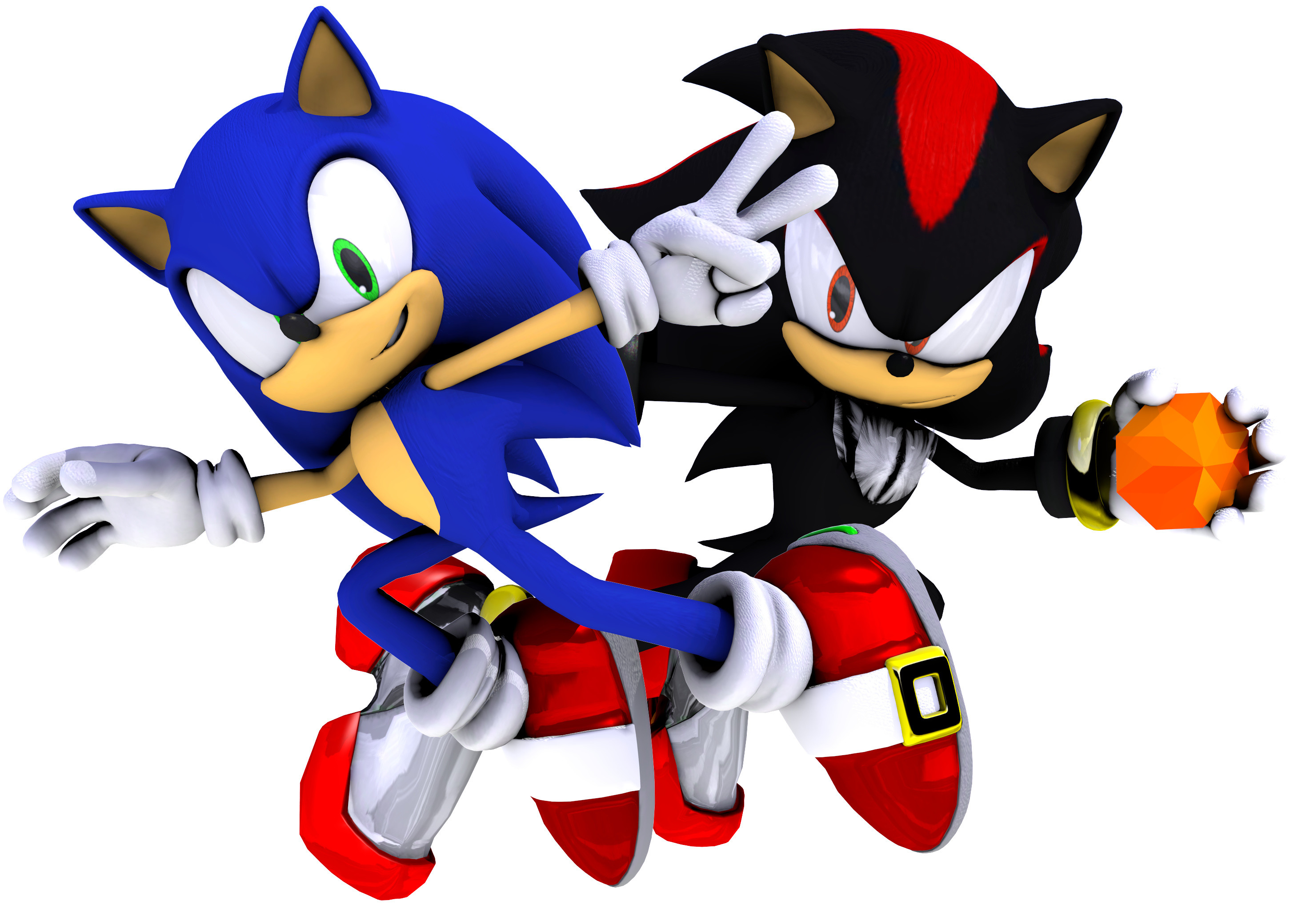 Sonic the Hedgehog, Shadow the Hedgehog, Chaos Emerald, HD Desktop wallpaper
