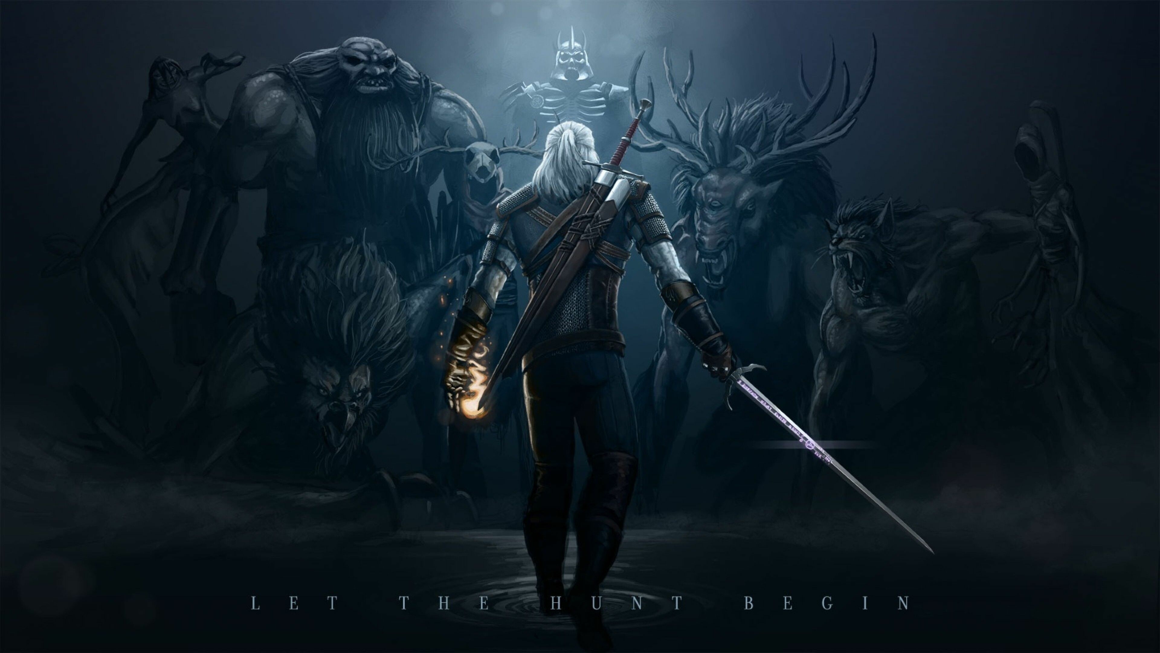 Wild Hunt, The Witcher Wallpaper, 3840x2160 4K Desktop