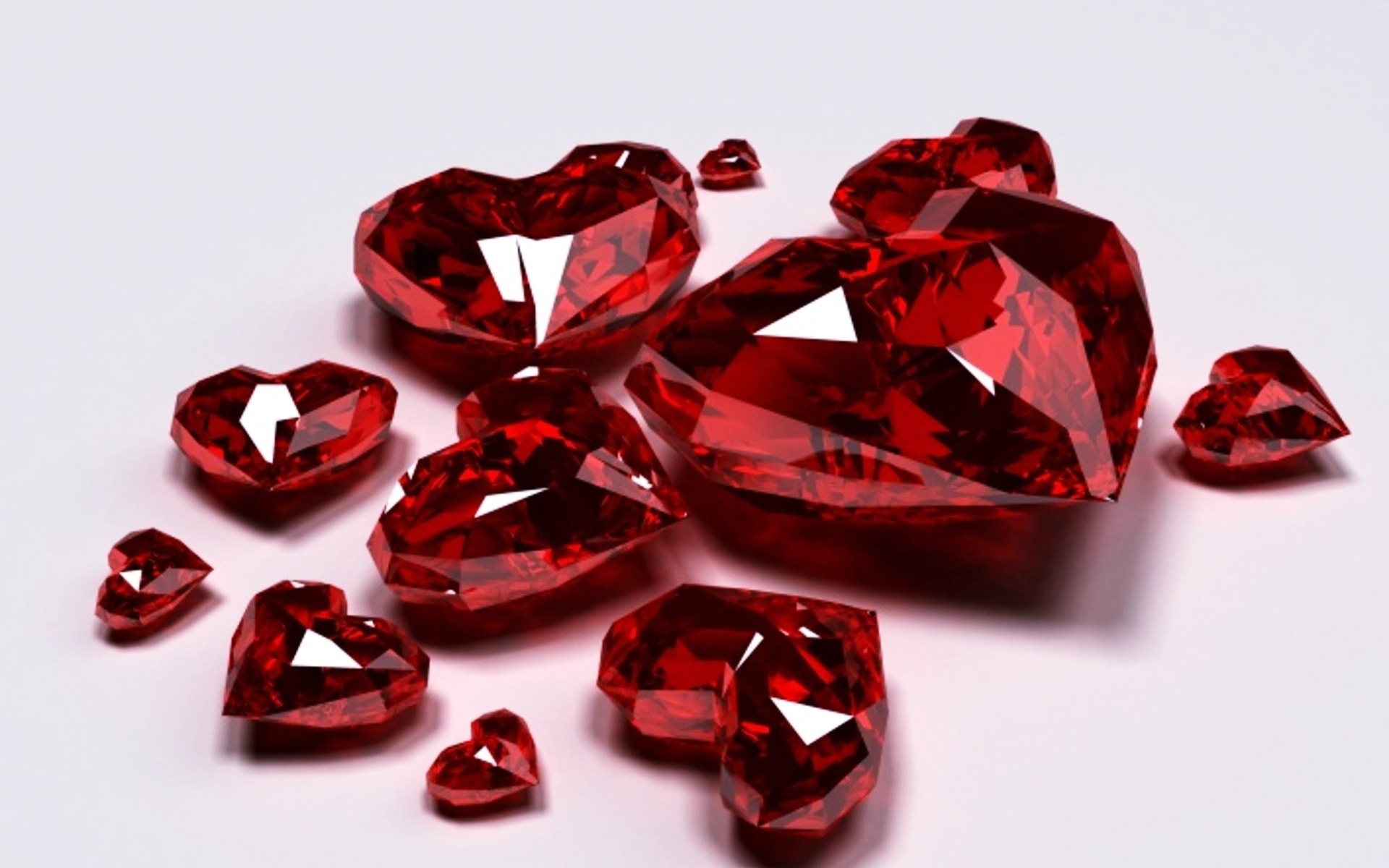 Hearts, Ruby Wallpaper, 1920x1200 HD Desktop