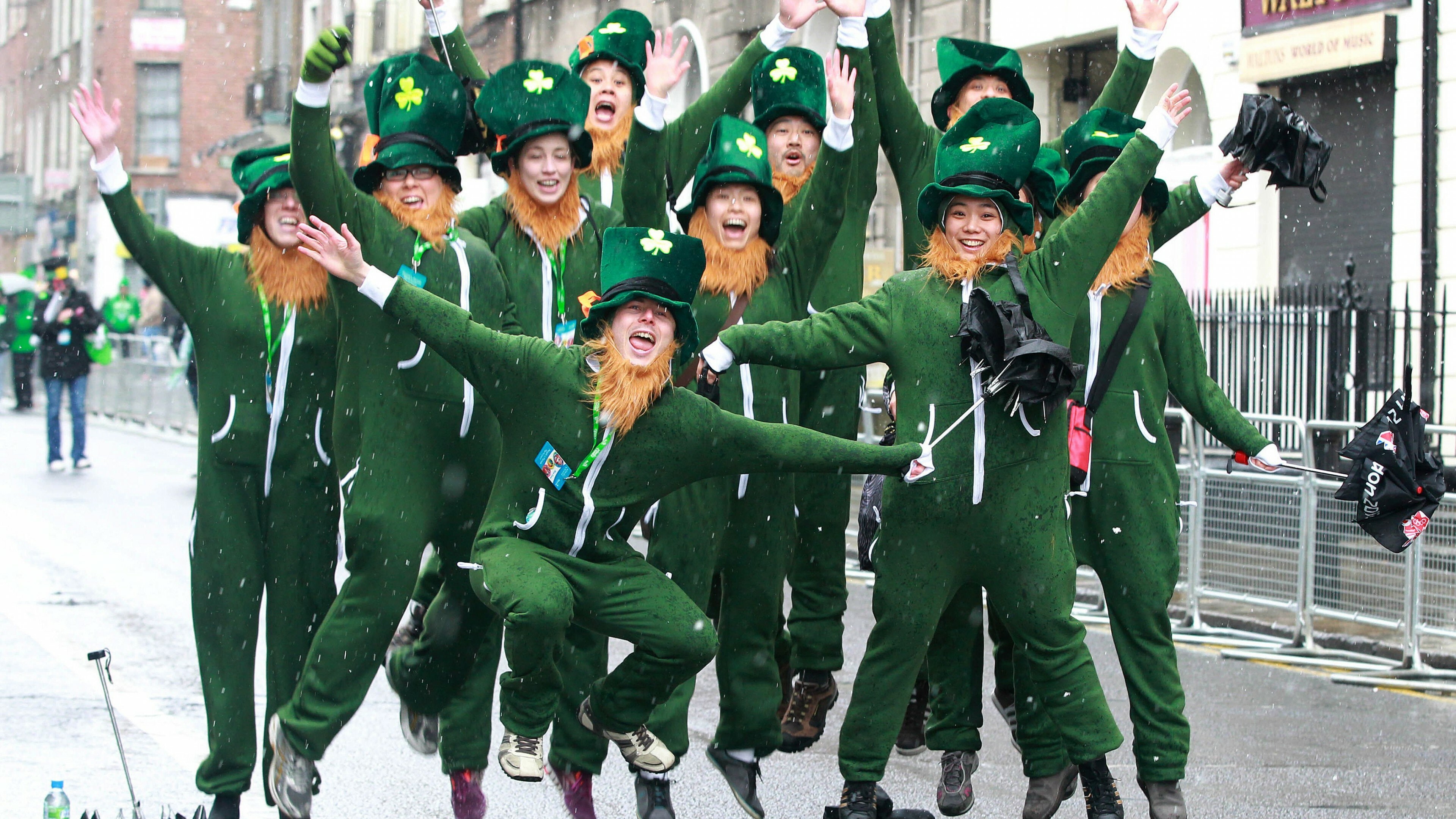 Saint Patrick's Day, Ireland festival, Green, Holidays, 3840x2160 4K Desktop