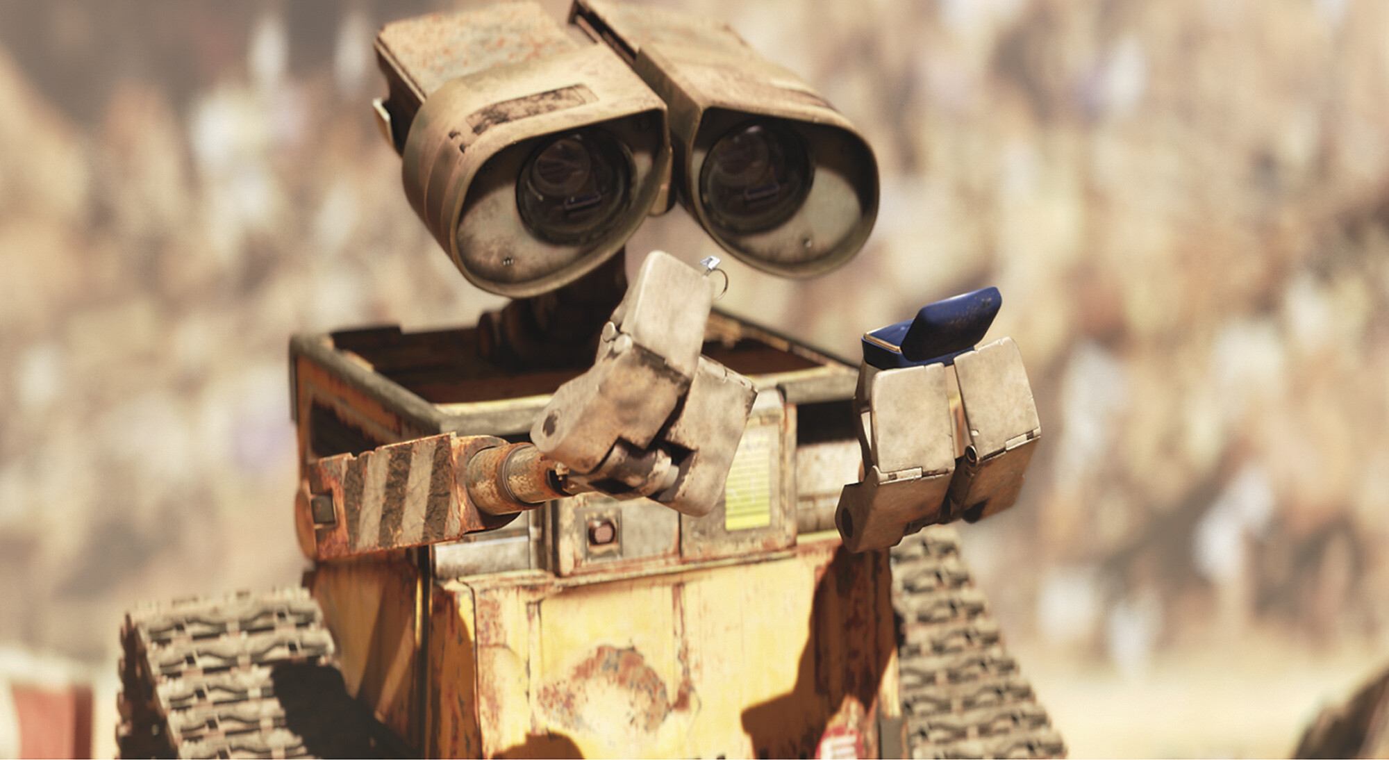 WALLE, Pixar movies, Imaginative adventure, Meaningful messages, 2000x1100 HD Desktop