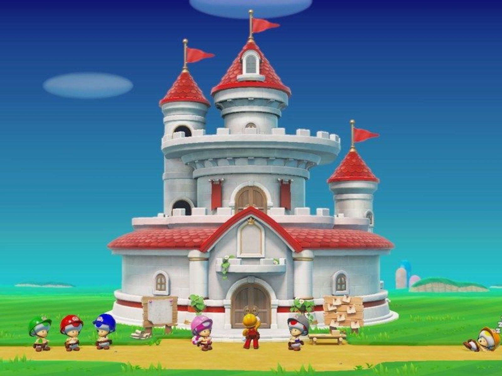 Super Mario Maker 2, Mario Castle Wallpaper, 1600x1200 HD Desktop