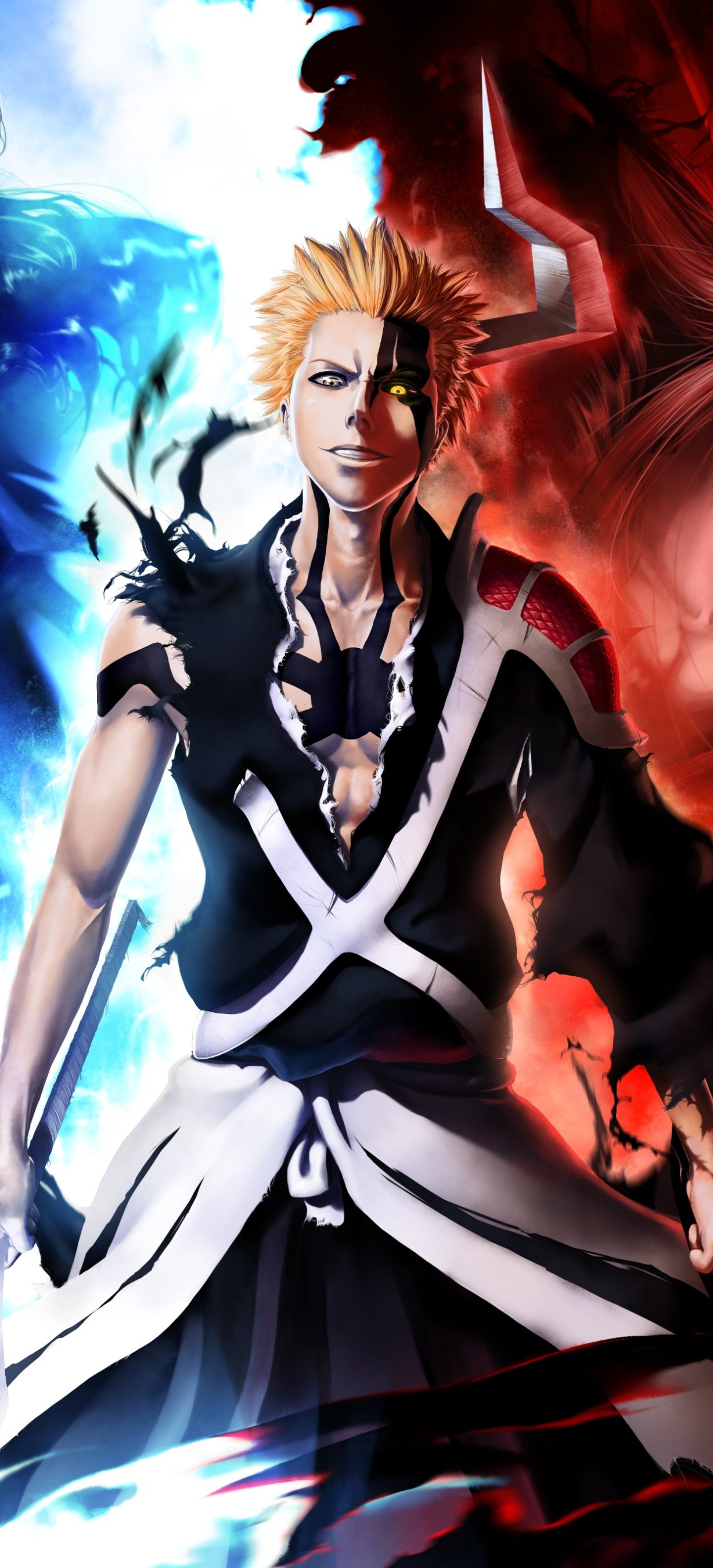 Ichigo Kurosaki, Anime bleach, Action-packed series, Exciting storyline, 1230x2700 HD Phone