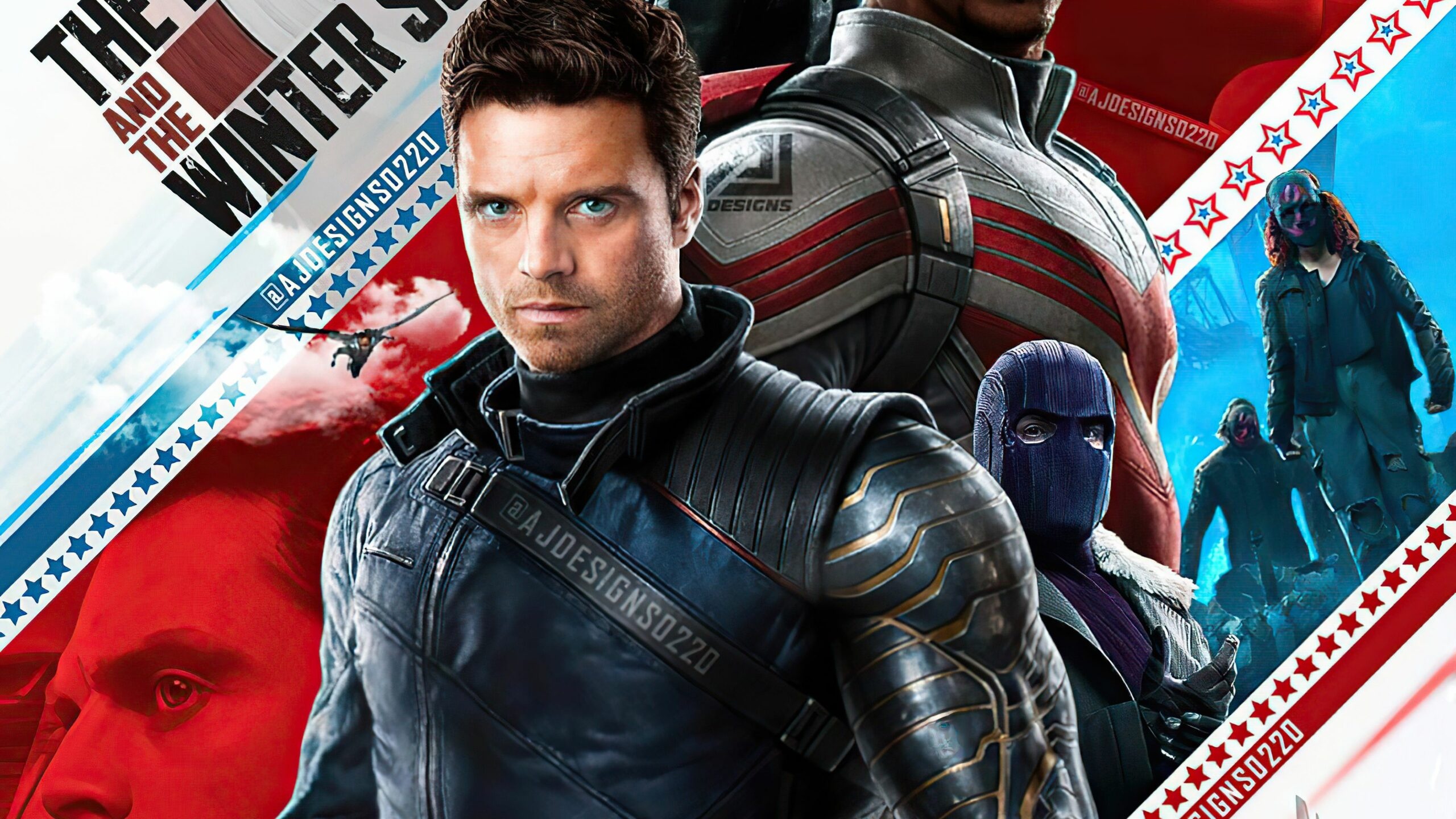 Sebastian Stan, Winter Soldier, Falcon and the Winter Soldier, Wallpaper, 2560x1440 HD Desktop