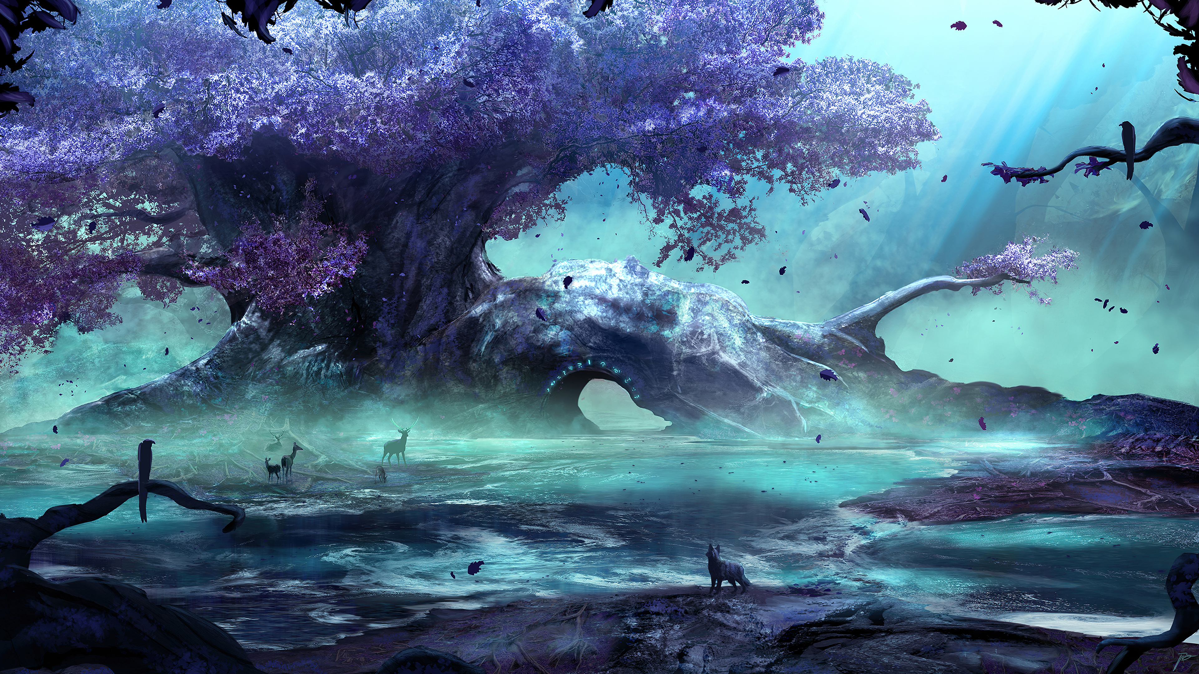 Fantasy Art, Creatures, Forest, Artist, Images, 3840x2160 4K Desktop