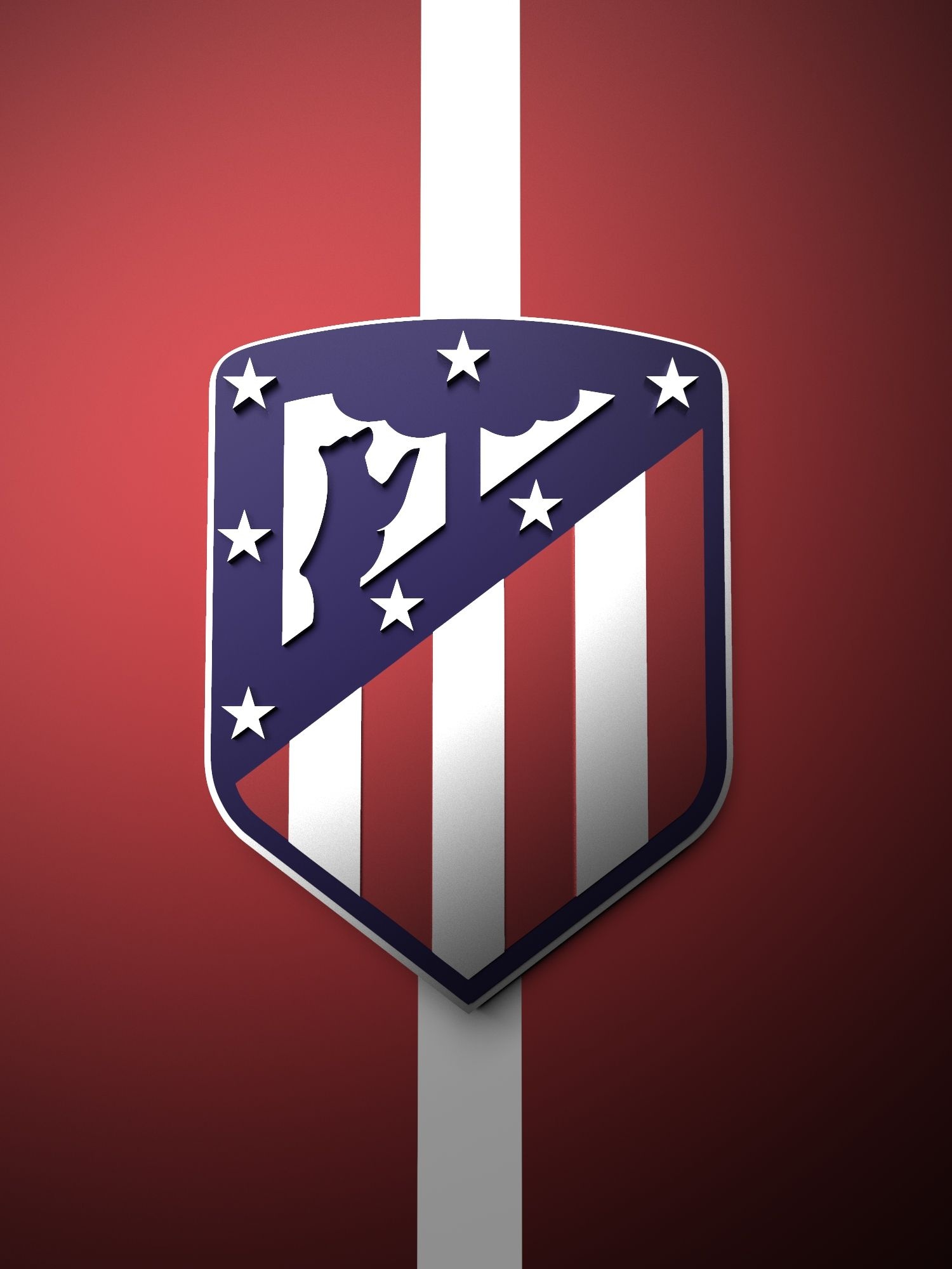 Atletico Madrid logo, Atletico Madrid emblem, Madrid sports team, Wallpaper ideas, 1500x2000 HD Phone