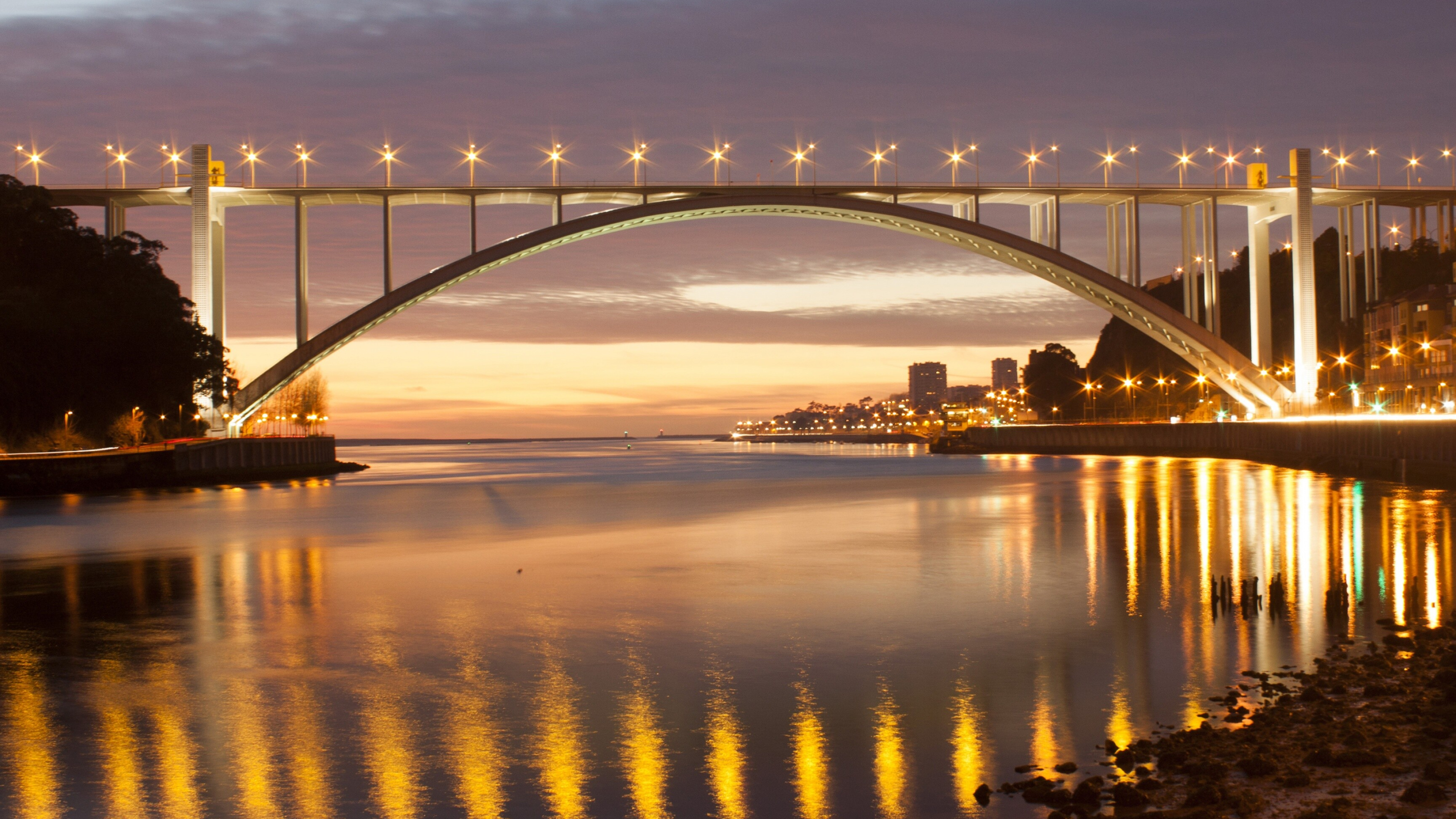 Arrabida Bridge, Portugal Wallpaper, 3840x2160 4K Desktop