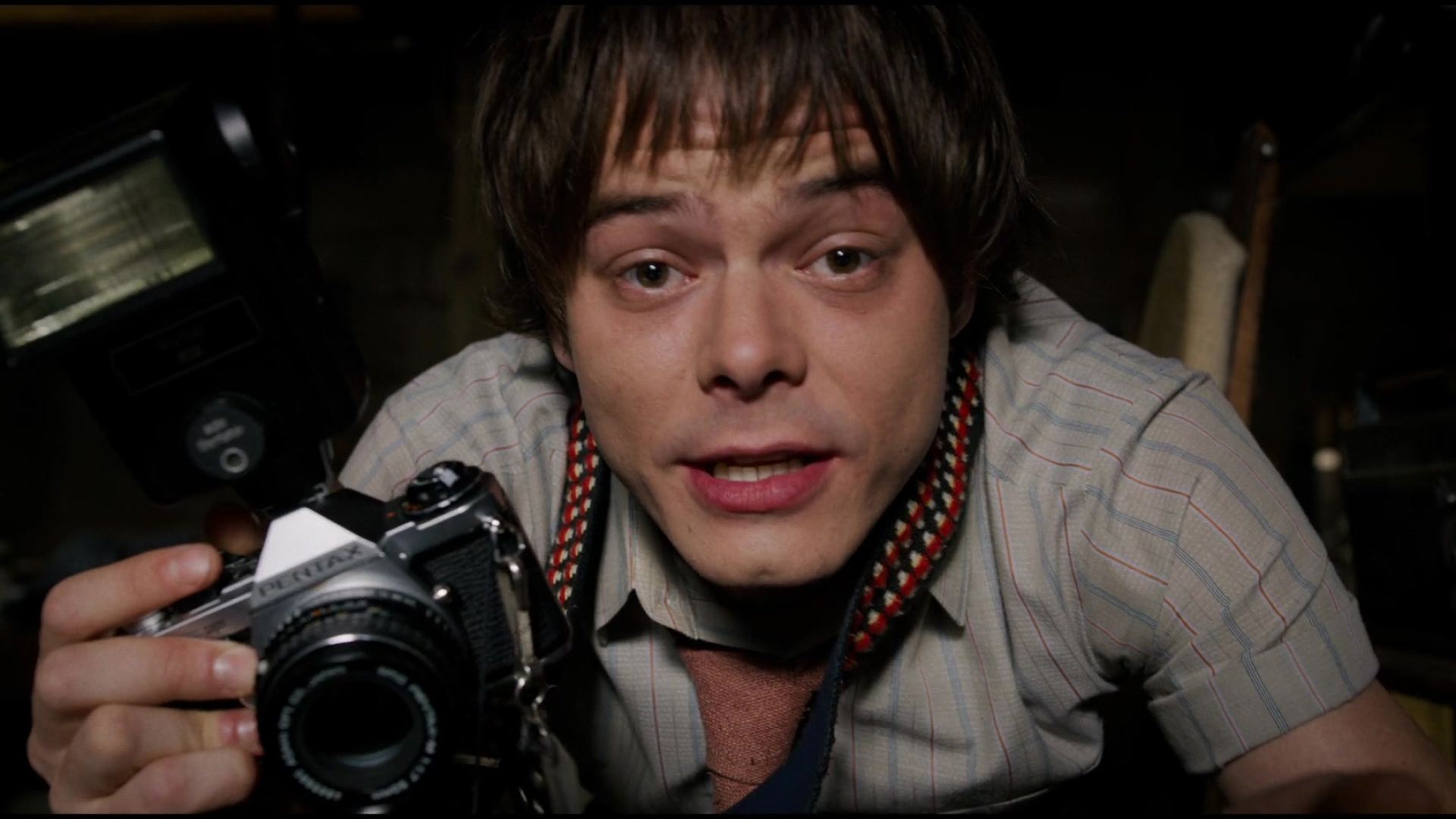 Charlie Heaton, TV shows, Pentax camera, Stranger Things, 1920x1080 Full HD Desktop