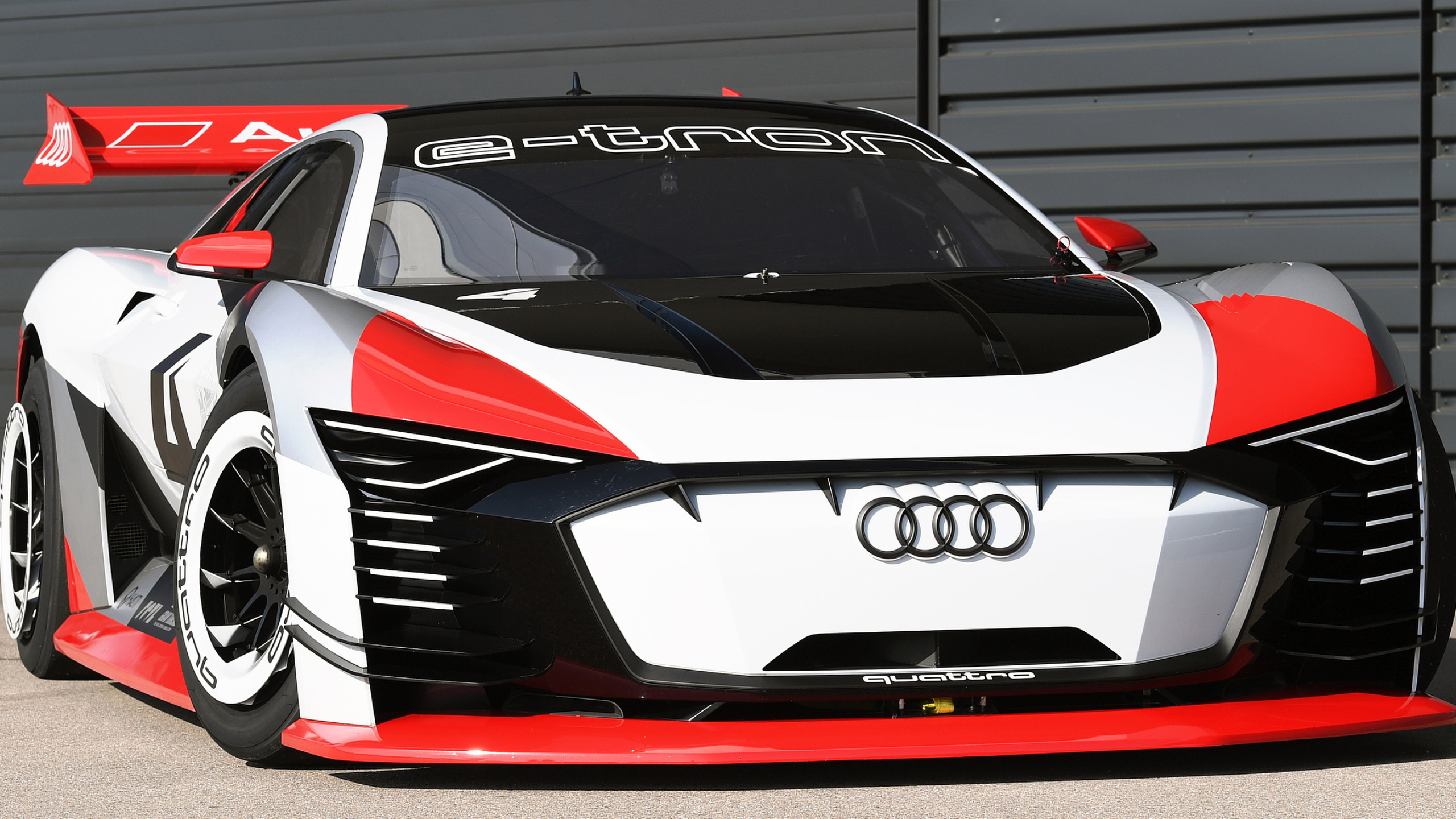 Audi E-Tron, Vision Gran Turismo, Front HD wallpaper, Stunning visual impact, 2560x1440 HD Desktop