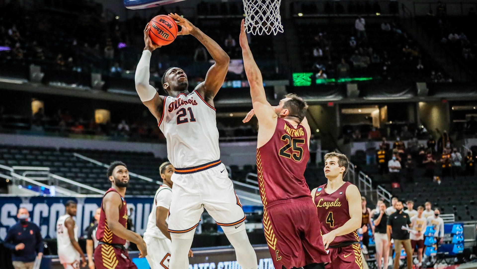 Illinois Fighting Illini, Basketball, Kofi Cockburn, 2021-22 season, 1920x1090 HD Desktop