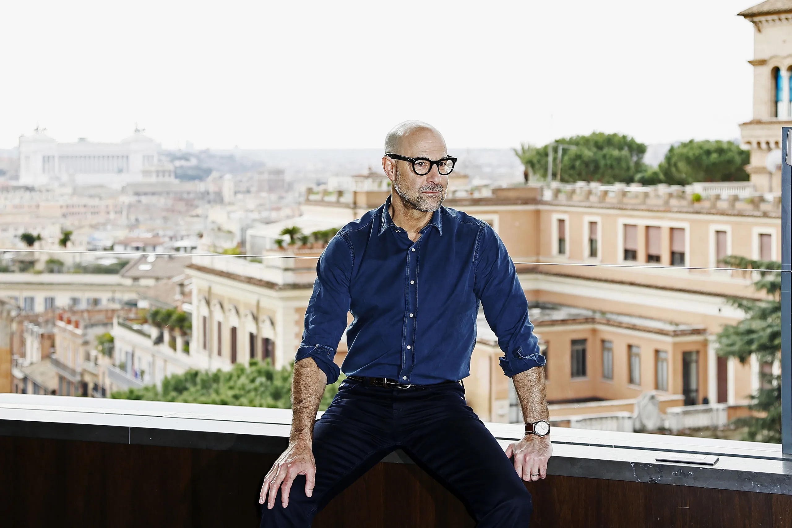 Stanley Tucci, Timeless fantasy, Eating Italian food, 2560x1710 HD Desktop