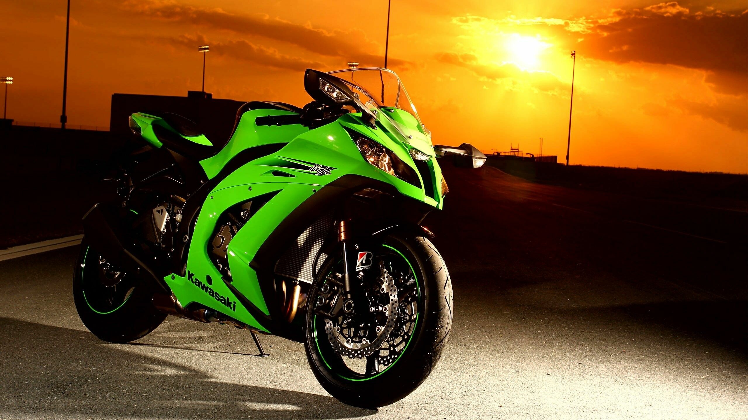 Kawasaki Ninja ZX, High-quality backgrounds, 4K HD wallpapers, 2560x1440 HD Desktop