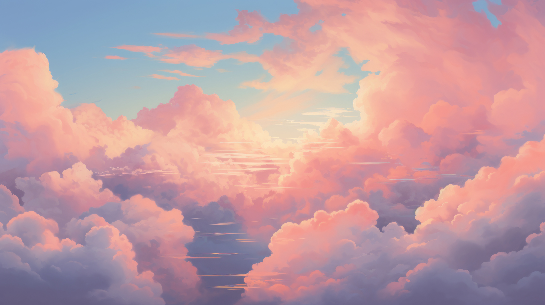 Sky, Clouds, Dreamy, Aesthetic, Serene, 2190x1230 HD Desktop