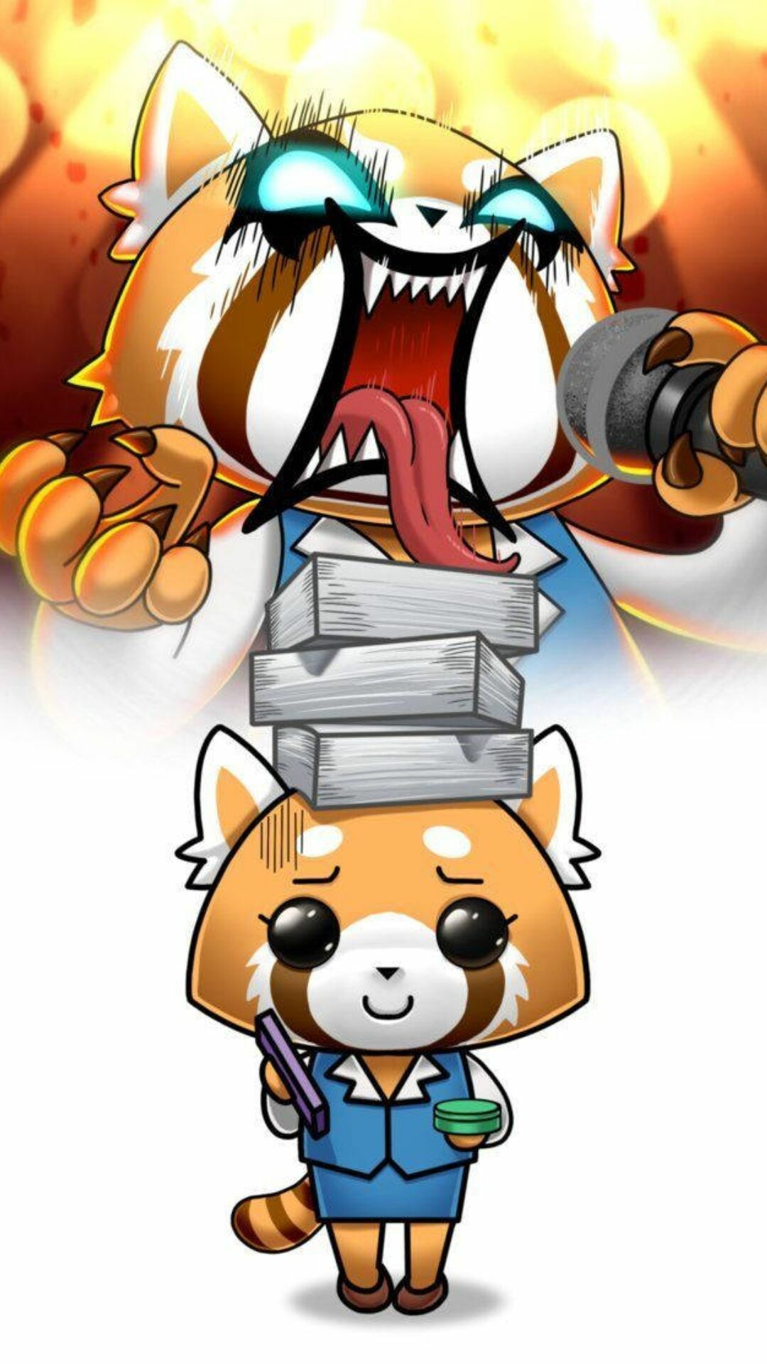 Aggretsuko wallpapers, High-quality avatar, Last Aggretsuko wallpapers, 1080x1920 Full HD Phone